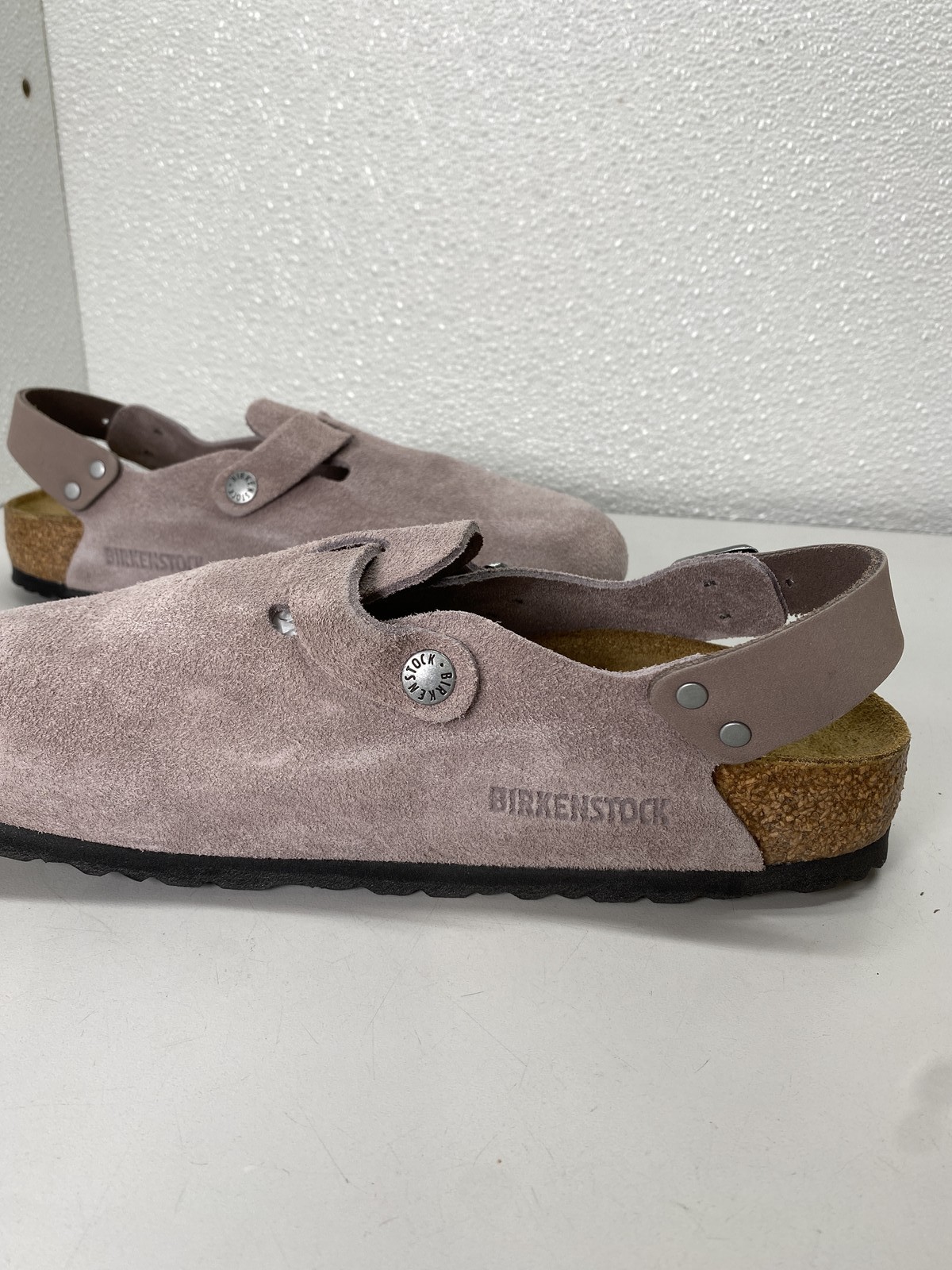 Birkenstock Unisex Tokio II Suede Leather Clogs Size L 9, M 7 Faded Purple