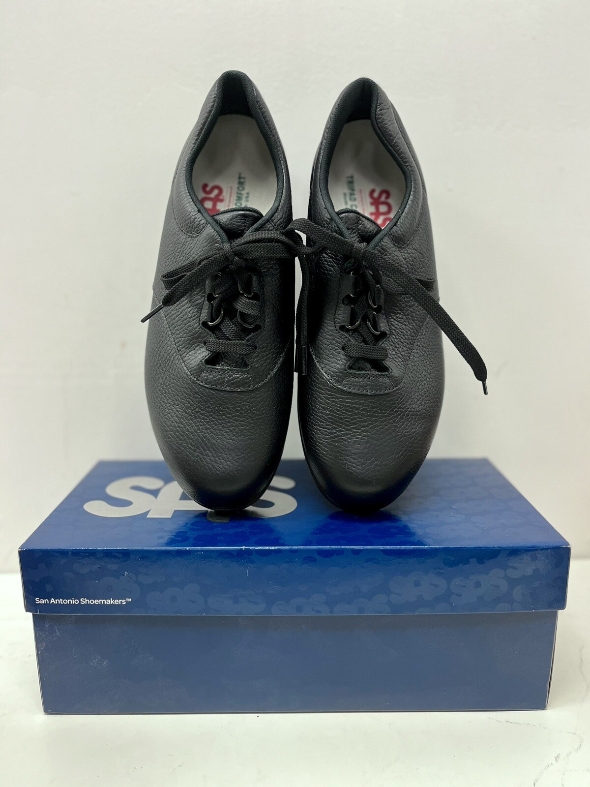 SAS LIBERTY Women’s Black 2070-013 Leather Comfort Work Shoe Sz 9.5WW