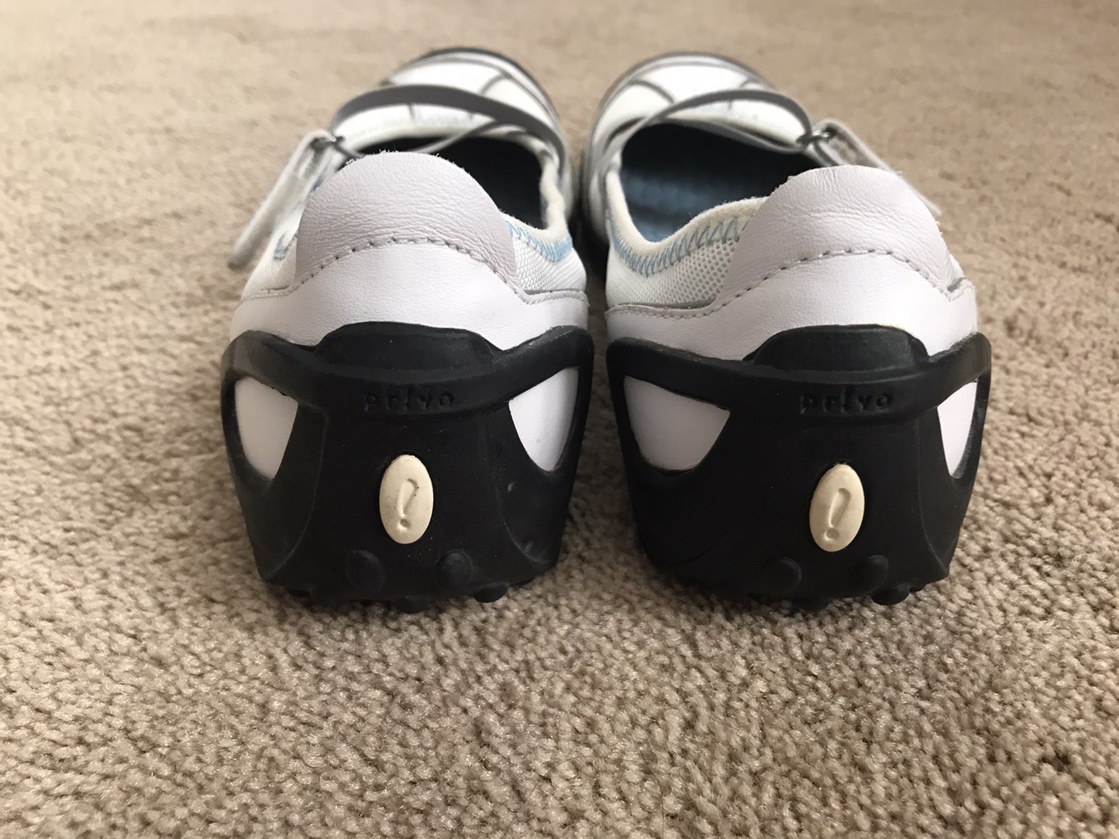 New Clark’s Provo White/Beige Straps Rubber Sole Comfort Walking Shoes Sz 8 Med