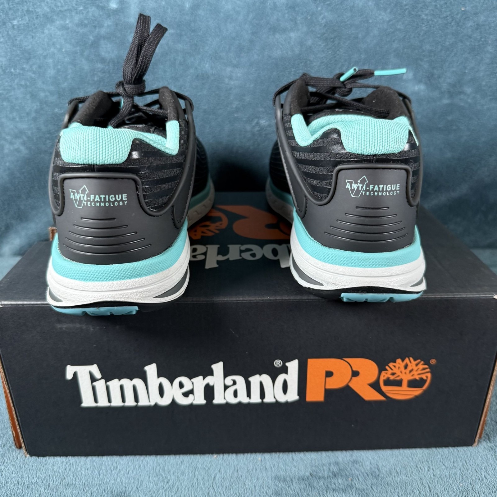 Timberland PRO Drivetrain Composite Safety Toe Black/Turquoise Women’s Size 7.5