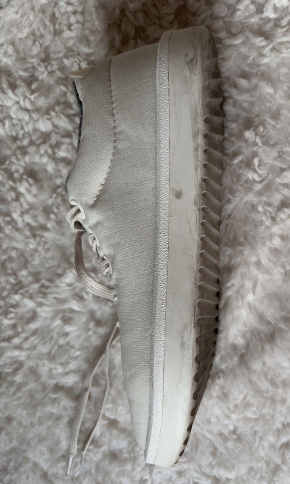 Allbirds Pipers Woven Merino Wool Sneaker Women’s US 8 Natural White