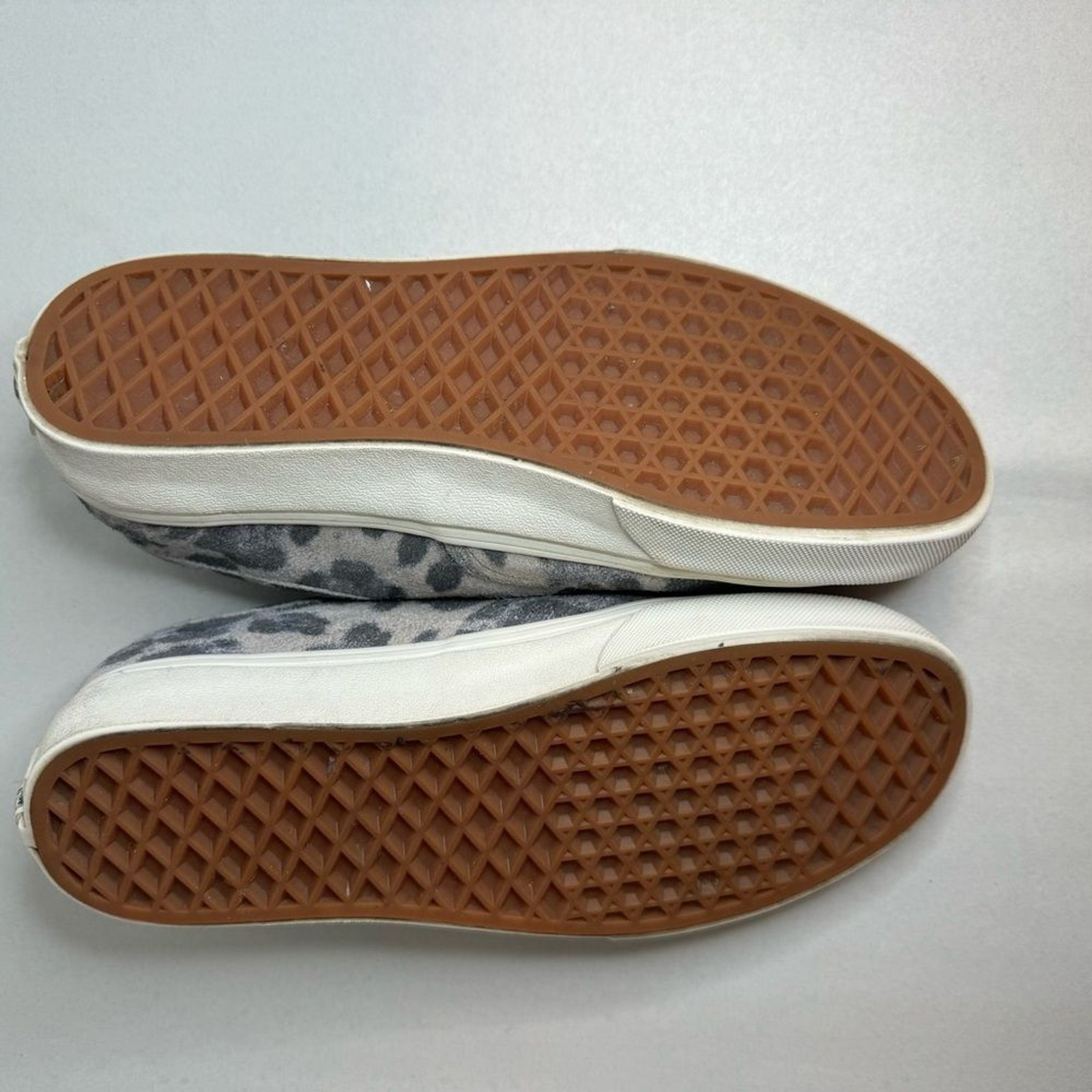 Vans Old Skool Hairy Suede Leopard/Marshmallow Sneakers Low-Top Shoes W/6.5 M/5