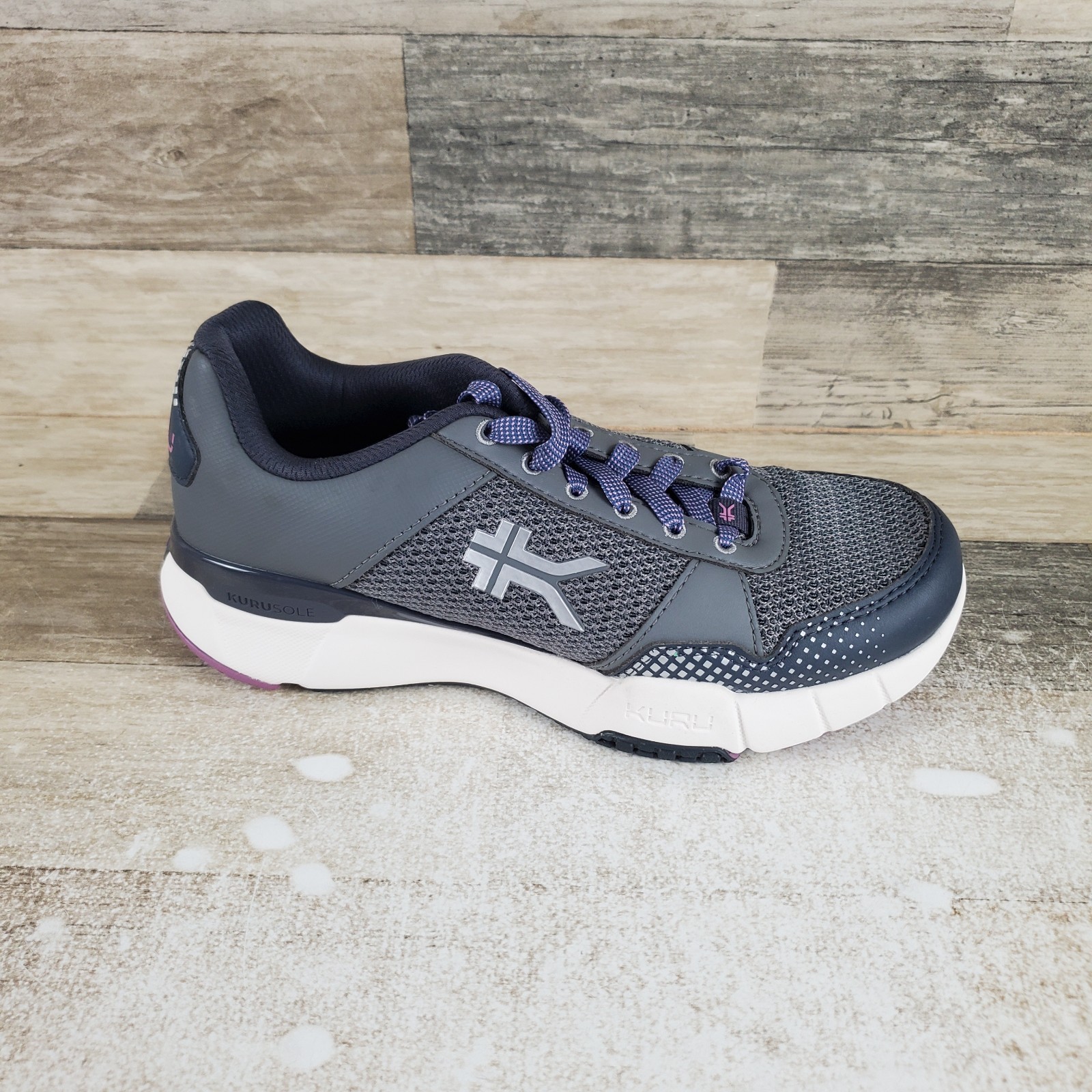 Kuru Quantum 2.0 Womens Shoes Sz 8 M Running Pewter Night Sky Lace Up Sneakers