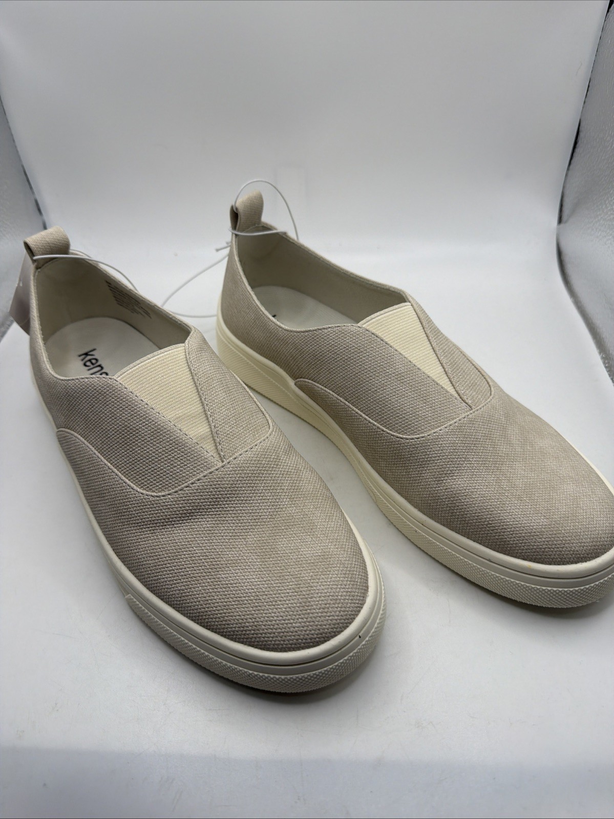 Kensie Ladies Size 6 Salia Beige Slip On Loafers. Easy On And Flexible.