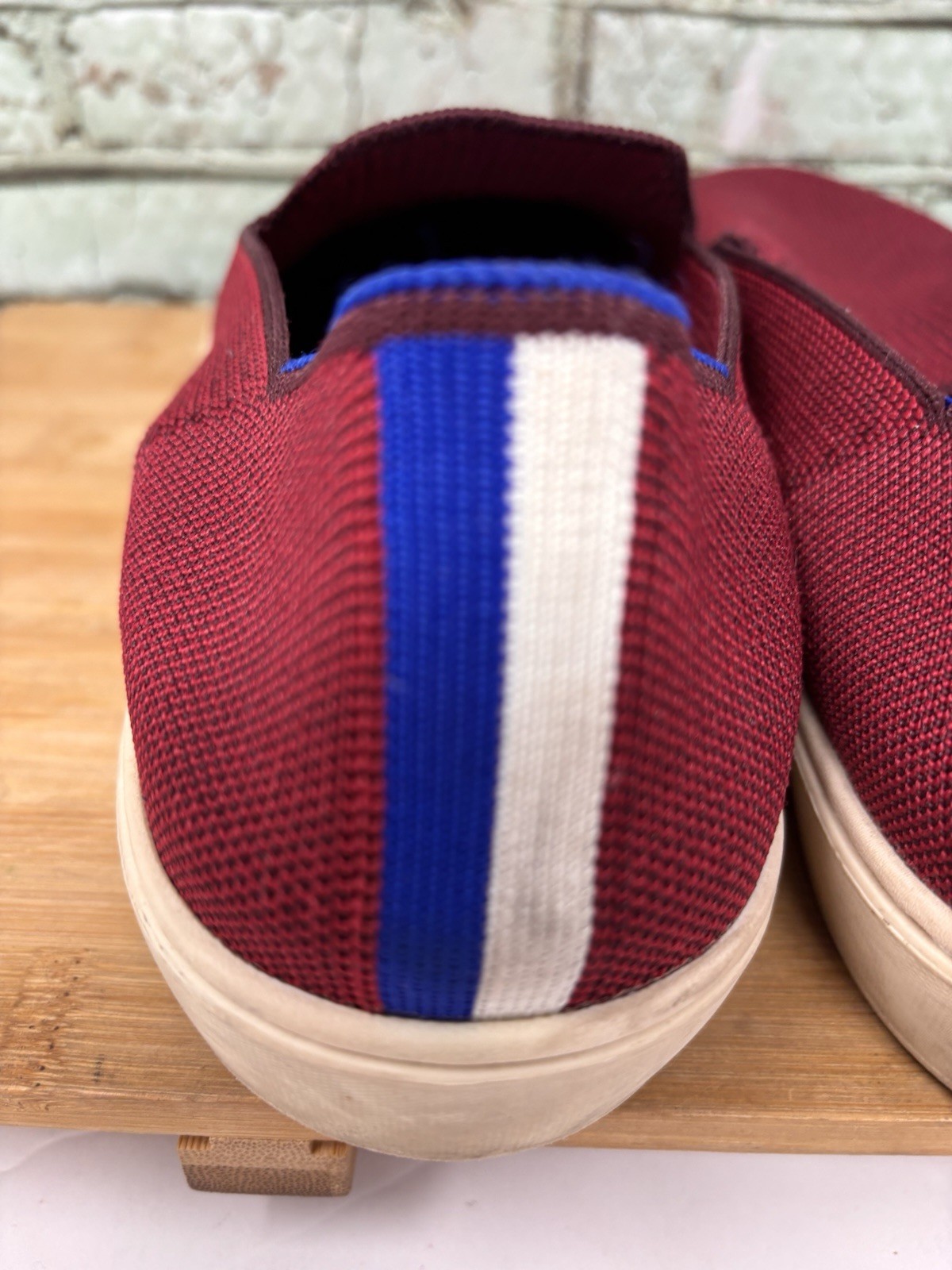 Rothy’s The Original Slip On Sneakers Garnet Red Women’s US Size 11.5 Shoes