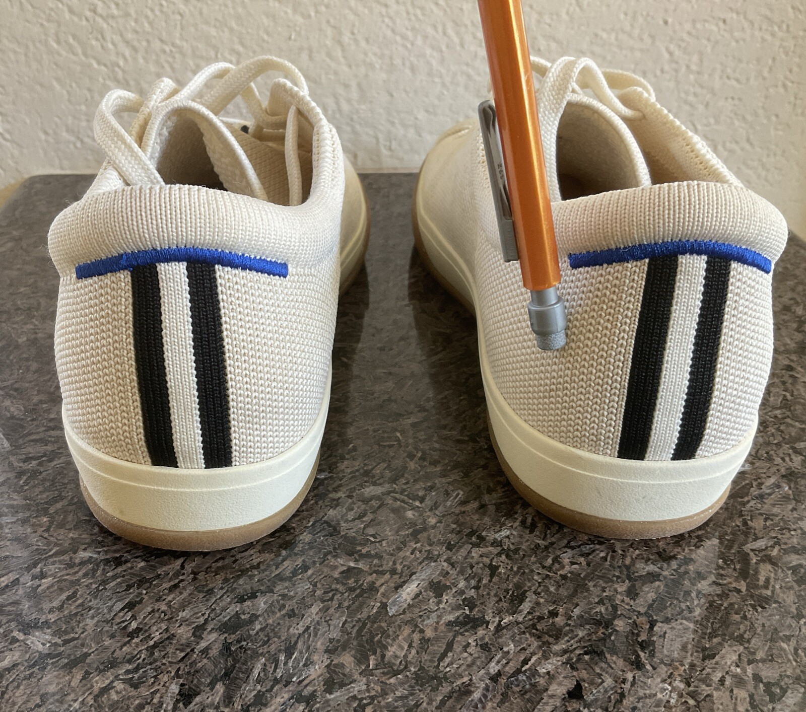 Rothy’s “The Lace Up” Womens Knit Sneaker Size 8 Color: Blonde
