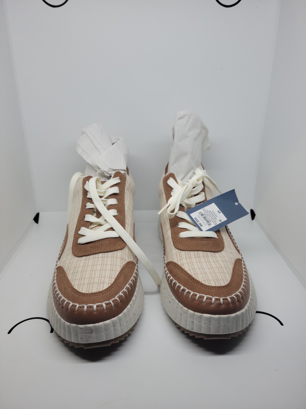 Universal Thread Womens Persephone Casual Fashion Sneakers Tan Size 12