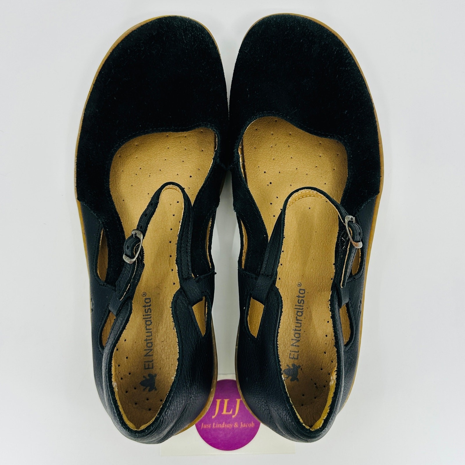 El Naturalista Women’s N5287 El Viajero Black Mary Jane Shoes Size 41 EU/ 10 US