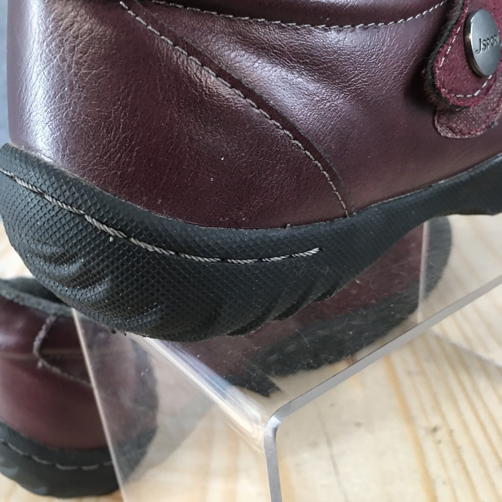 JSport By Jambu Shoes Womens 9 M Blair Cold Weather Slip Ons Loafers Burgundy