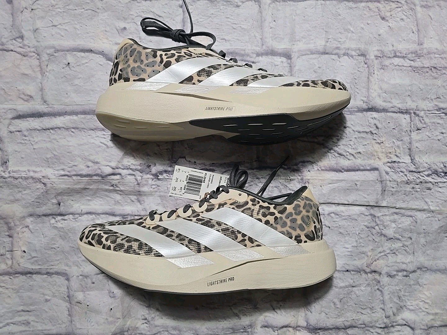 adidas Adizero EVO SL Shoes Women’s Running Shoes Sneakers KI3948 Leopard 8.5
