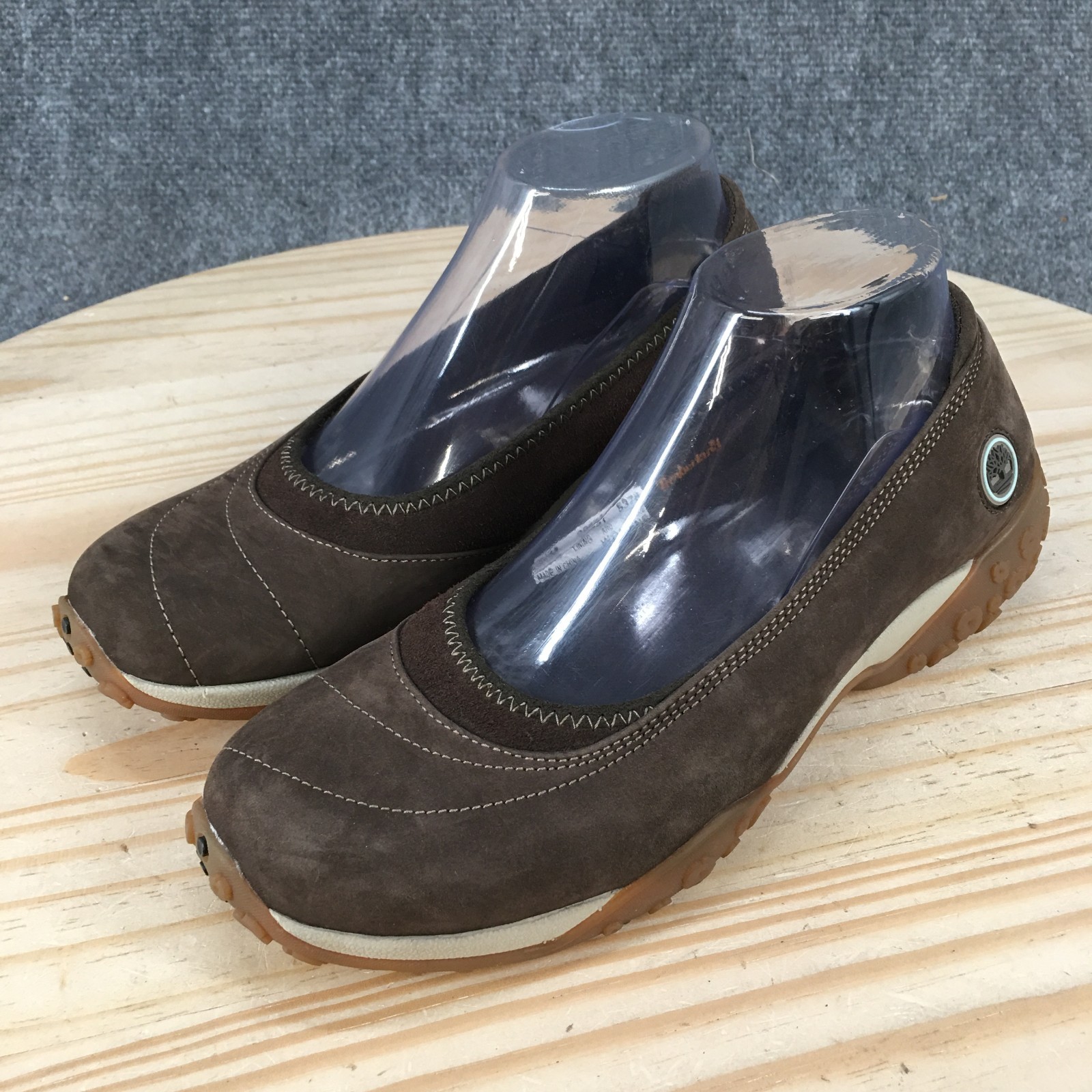 Timberland Shoes Womens 8.5 Ballet Flats Slip On Round Toe Casual Leather Brown