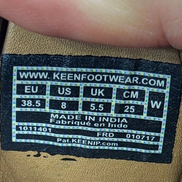 KEEN Women’s Presidio 1011401 Brown Leather Walking Hiking Shoes Comfort Size 8