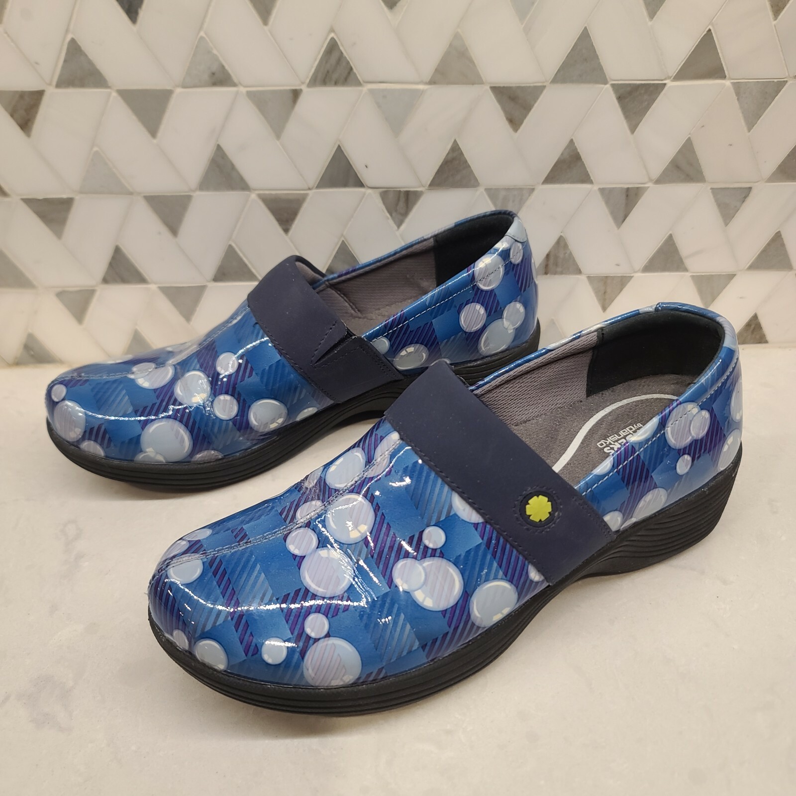 Dansko Women’s Sz 5.5 Shoes Work Wonders Flowers Slip On Clog Nursing Mules EUC