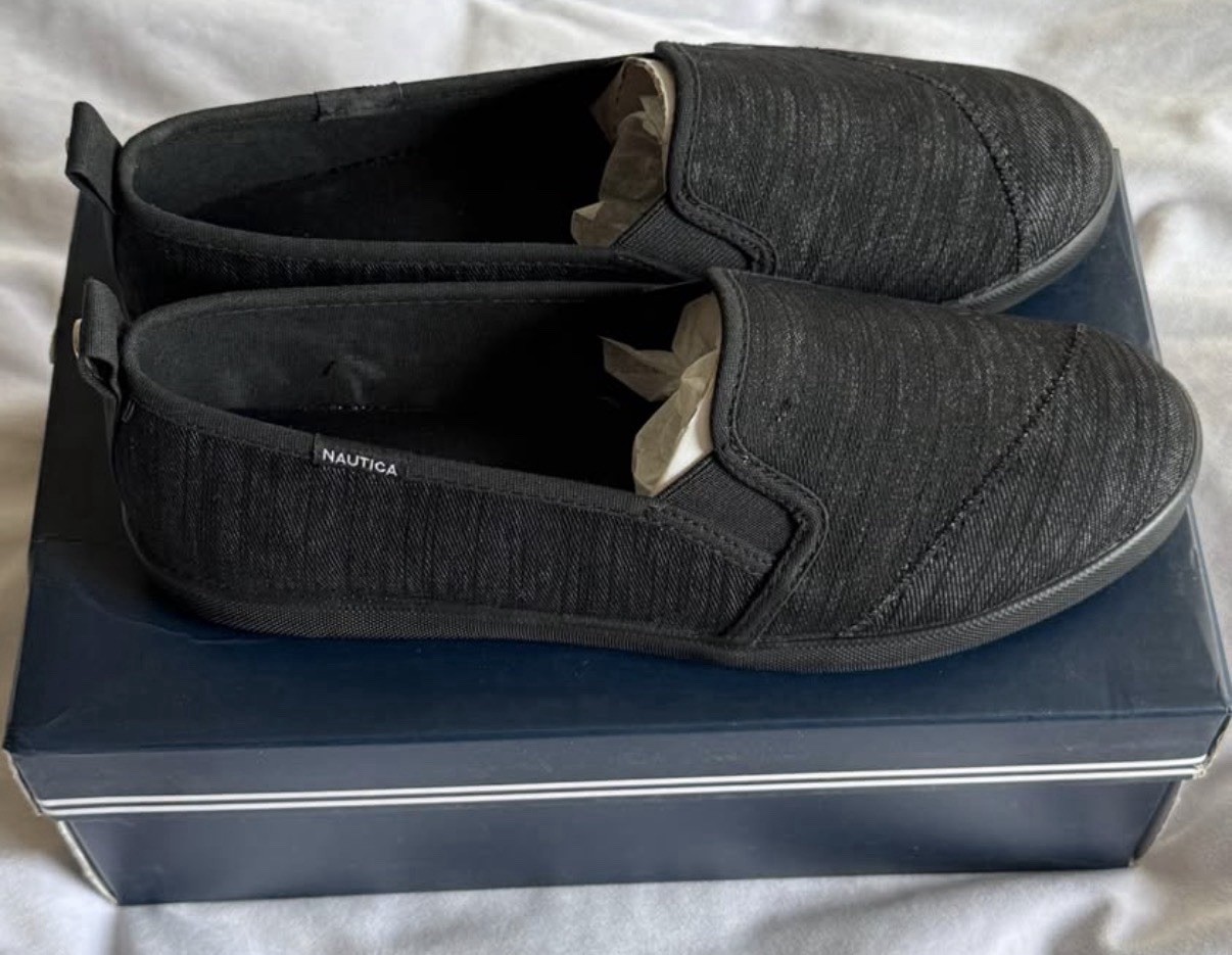 NIB Women’s Nautica Shoes Sunmast 2 Size 9 Black Heathered