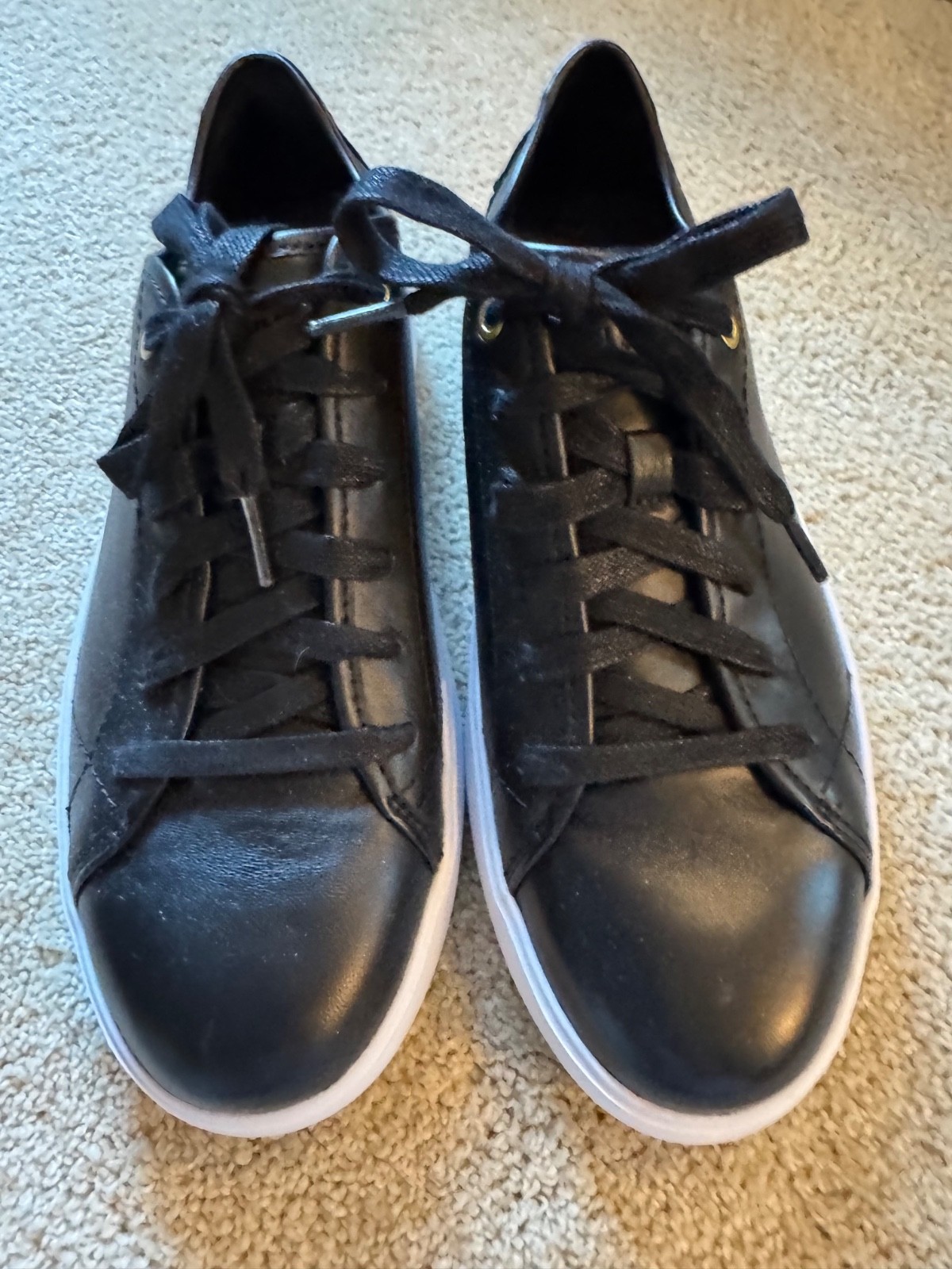 Cole Haan Black Leather Sneakers Size 6