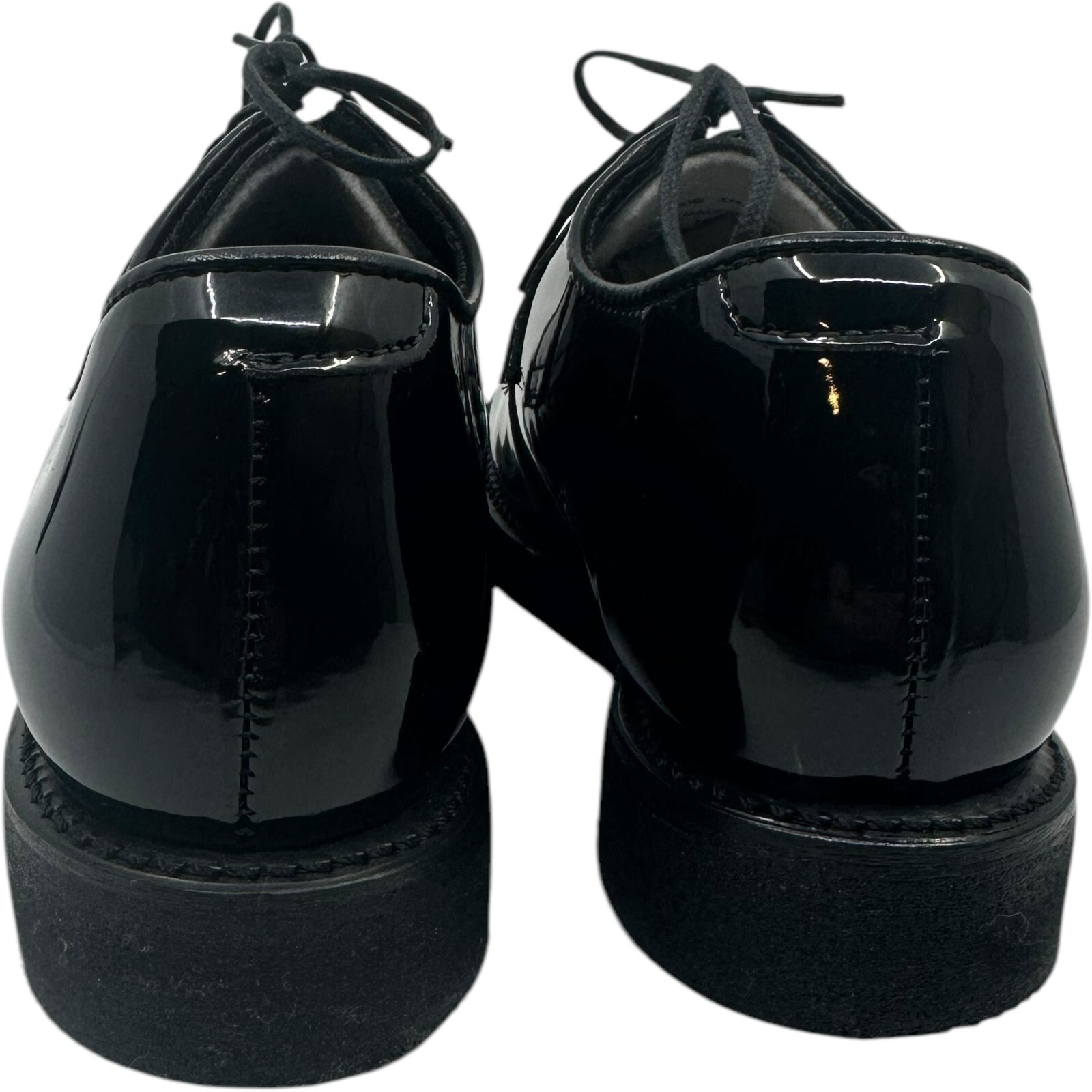 Thorogood Women Poromeric Uniform Oxford Dress Shoes Black Gloss Sz 9M 531-6103