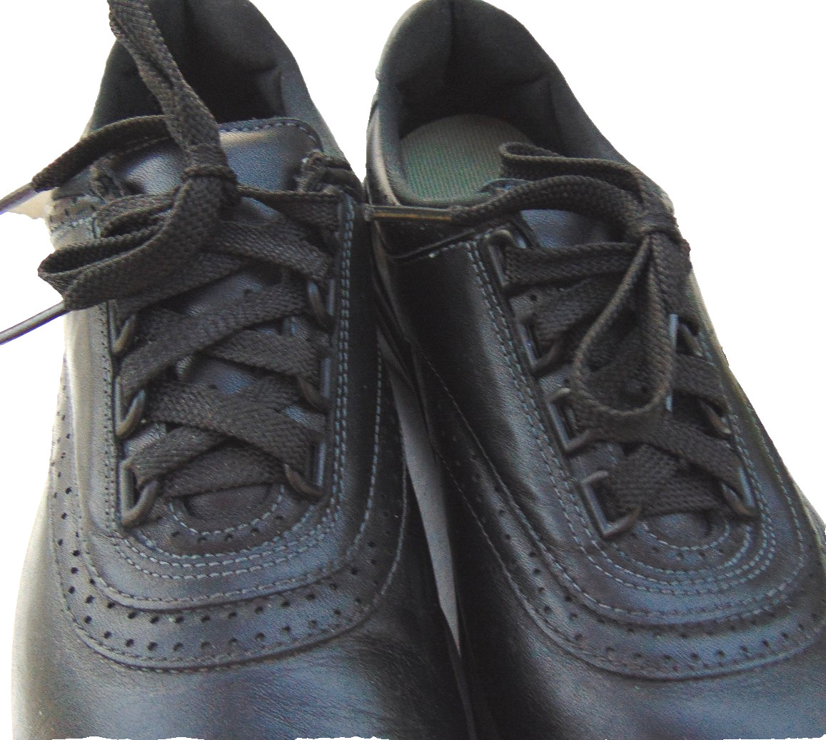 SAS WOMENS BLACK LEATHER COMFORT ORTHOPEDIC SHOES TRIPAD COMFORT OXFORD SNEAKER