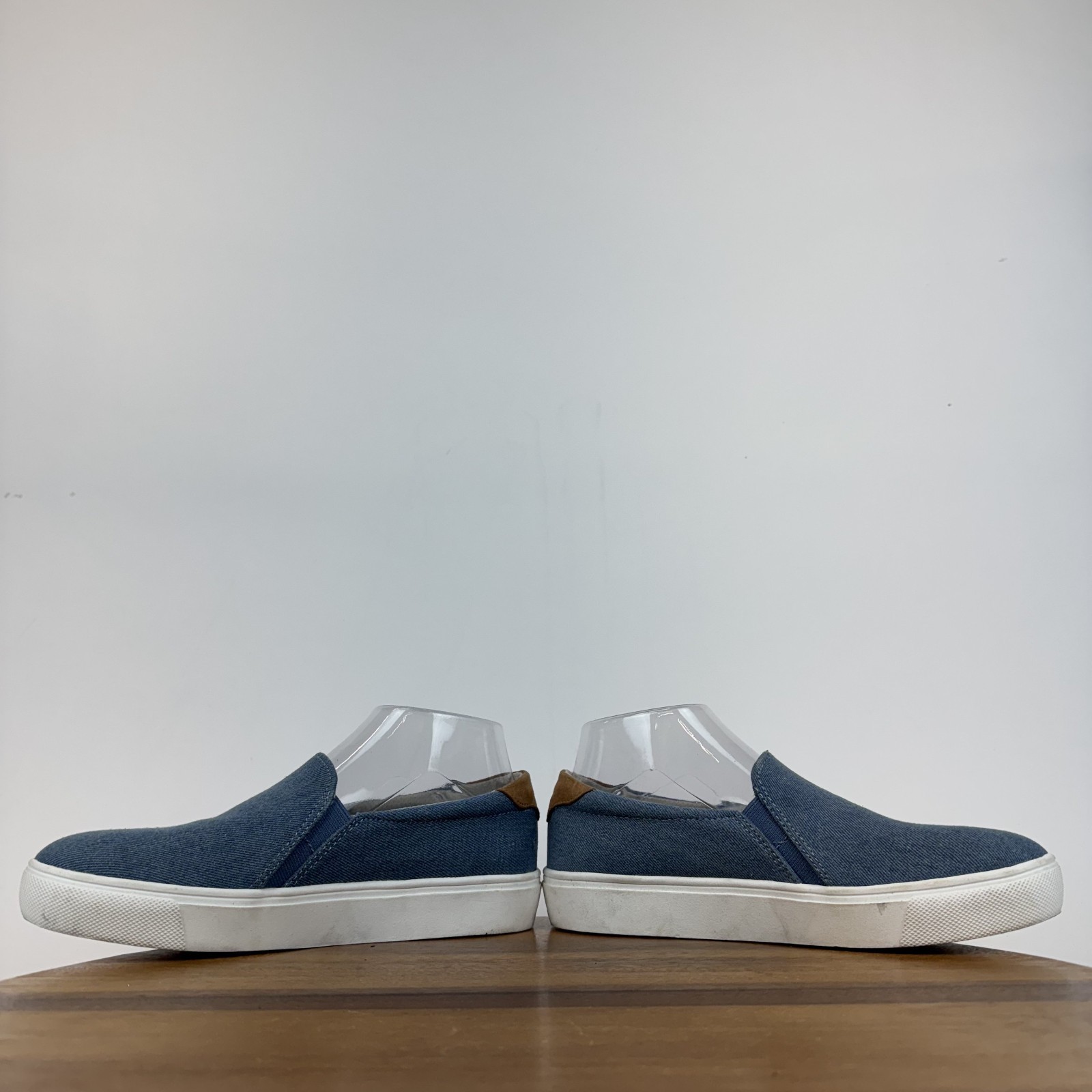Womens Dr Scholls Nova Blue Denim Comfort Casual Slip On Loafers Size 7 M GUC