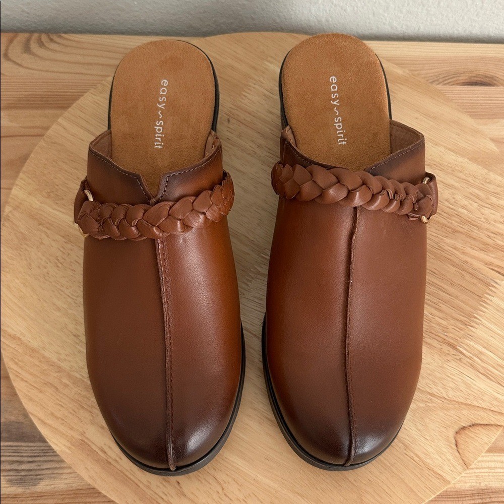 Easy Spirit Penelope Womens Round Closed Toe Clogs new, Brown Sz 9M a1833