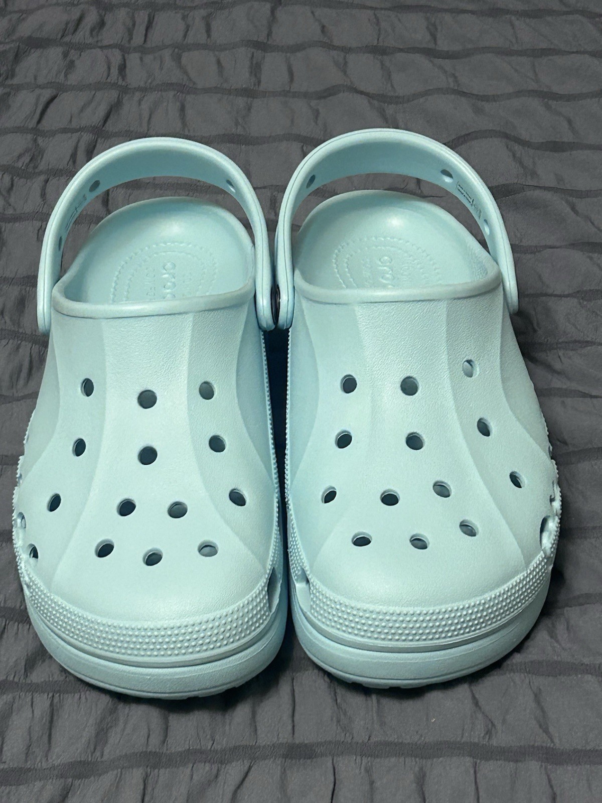 Crocs Baya Platform Clogs Seafoam Womens Sz 9 Beach Walking Park Pool Snap Back