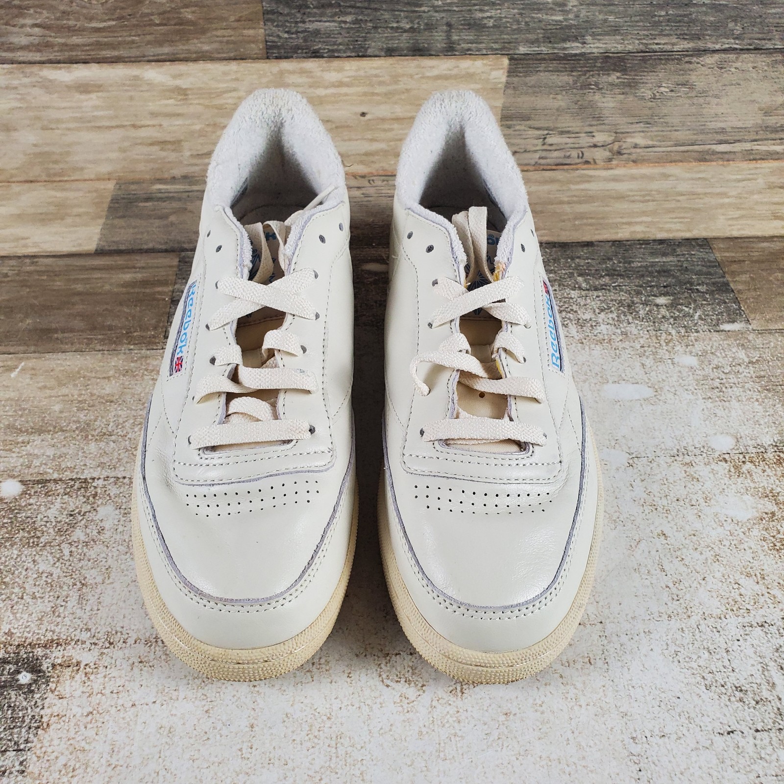 Reebok Club C 85 Womens Shoes Sz 11 Running Vintage White Gum Leather Sneakers