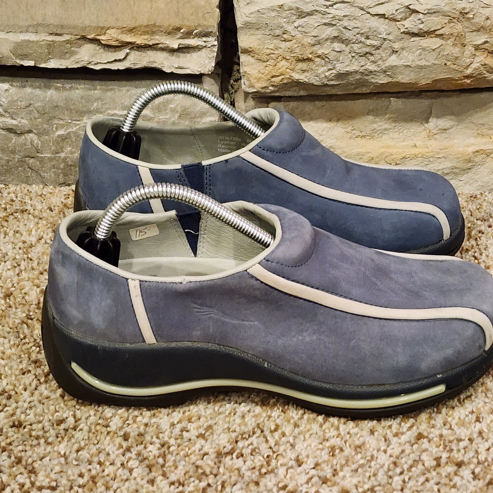 Dansko 37 EU 6.5-7US Shoe Loafer Women’s Blue Milled Nubuck Slip On 40367202