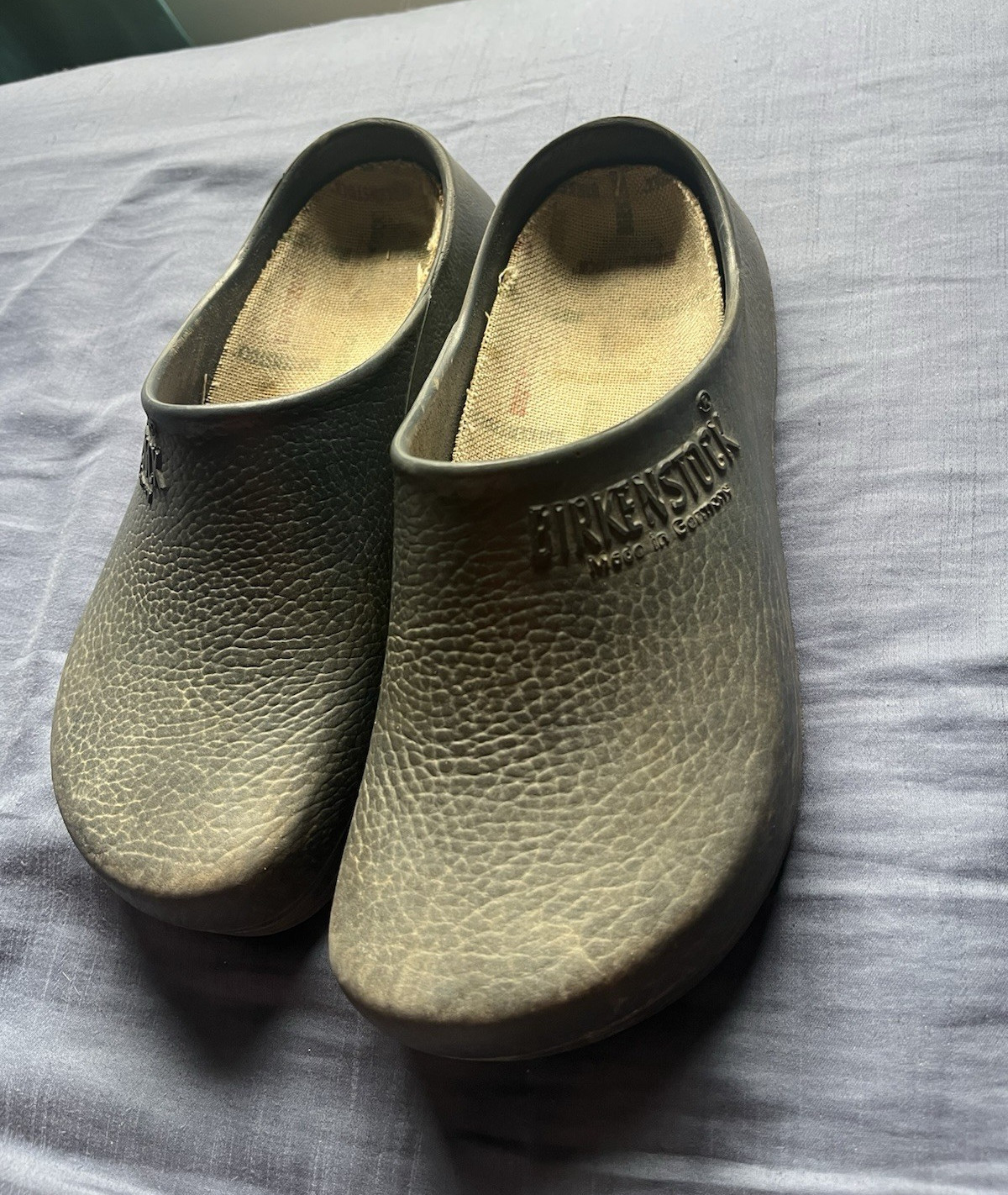 Birkenstock Super Birki work shoes Black Clog Slip-On US w7 m5