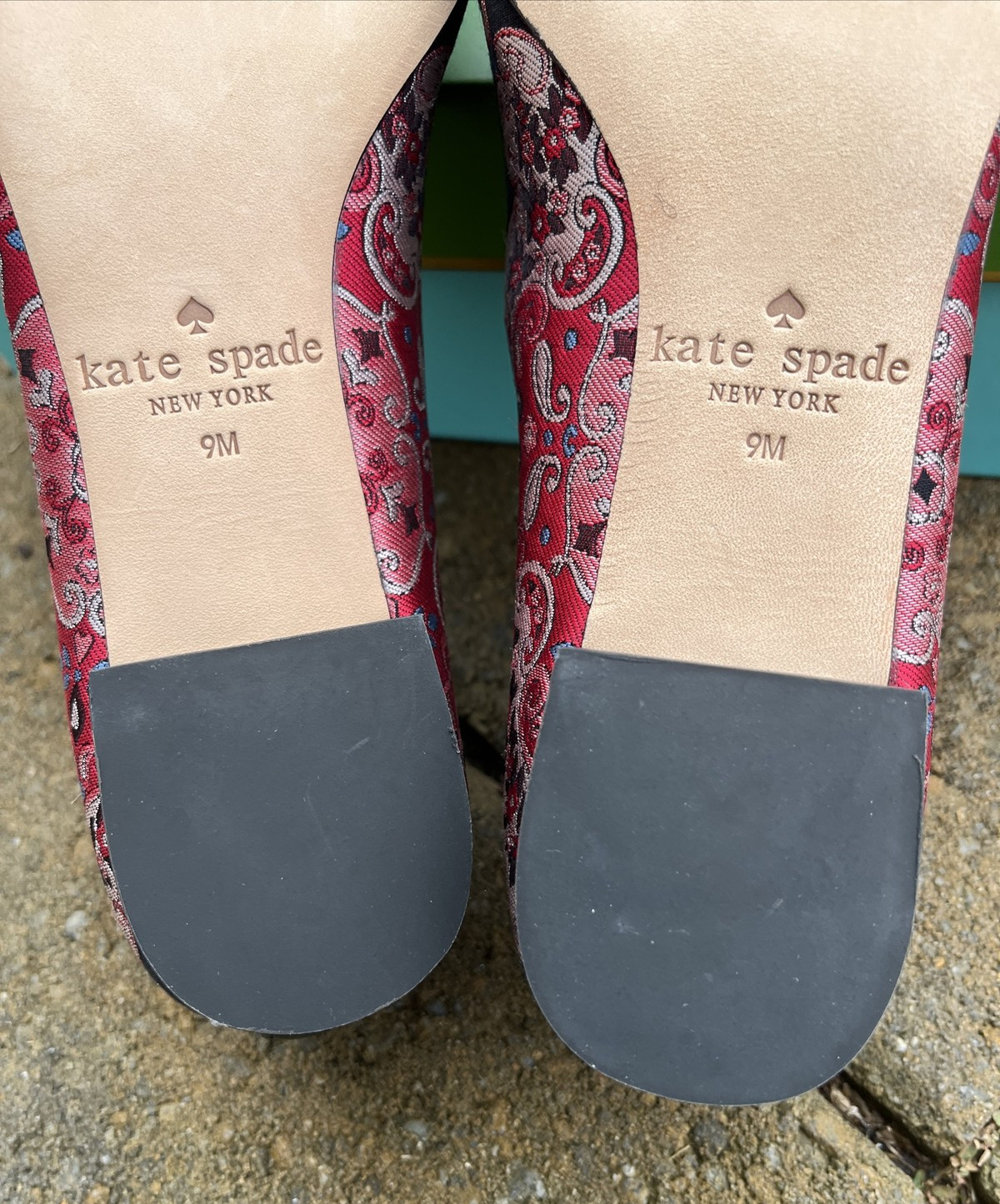 Kate Spade New York RUSSET MULTI Women’s Keana Flat Shoes, US 9M New W Box