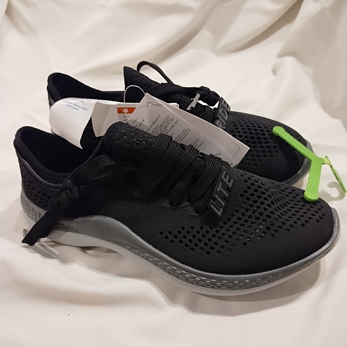 Crocs Lite Ride Unisex Shoes Black Size 6 NWT