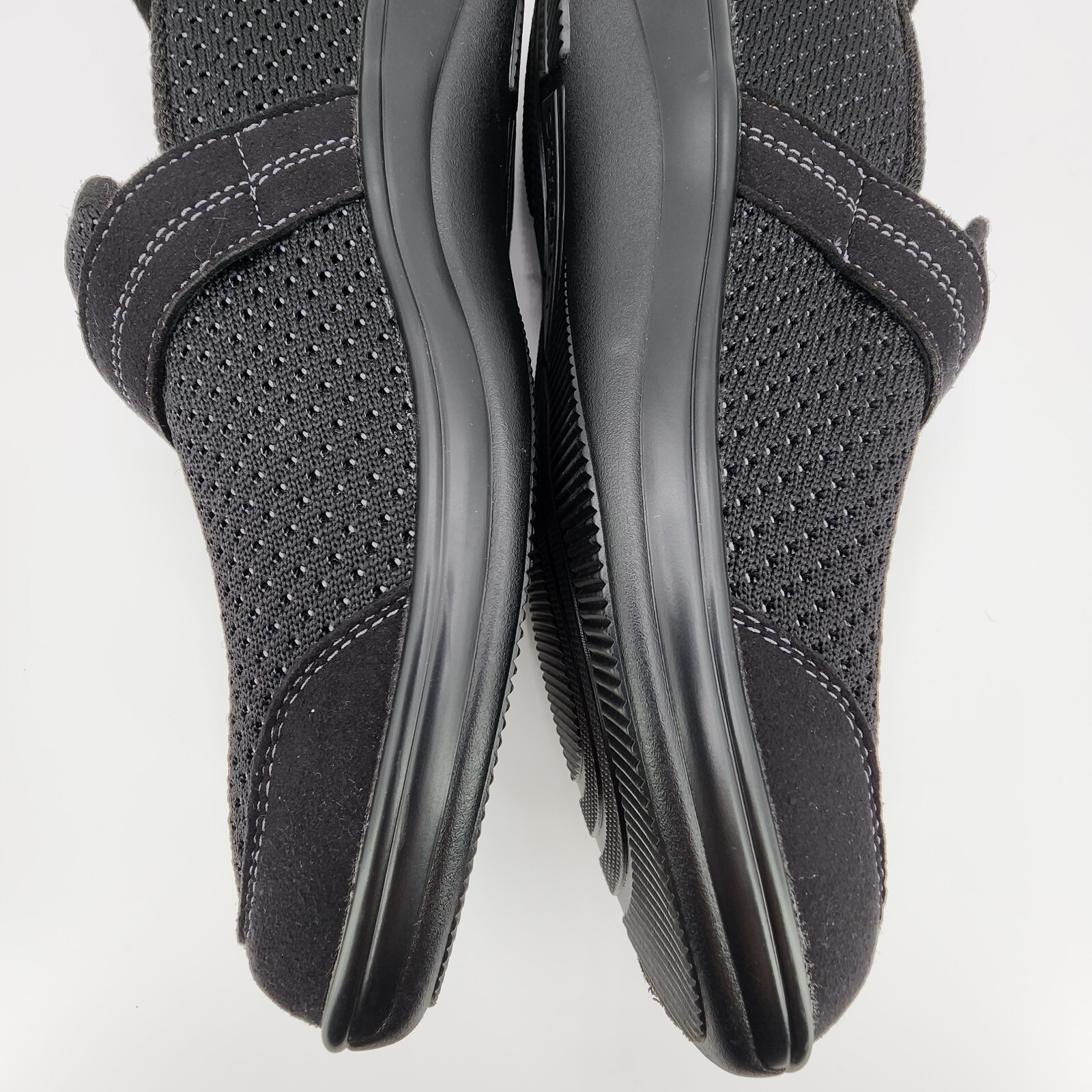 Orthofeet 823 Quincy Shoes Womens 10.5 B Medium Black Loafers NO INSOLES READ