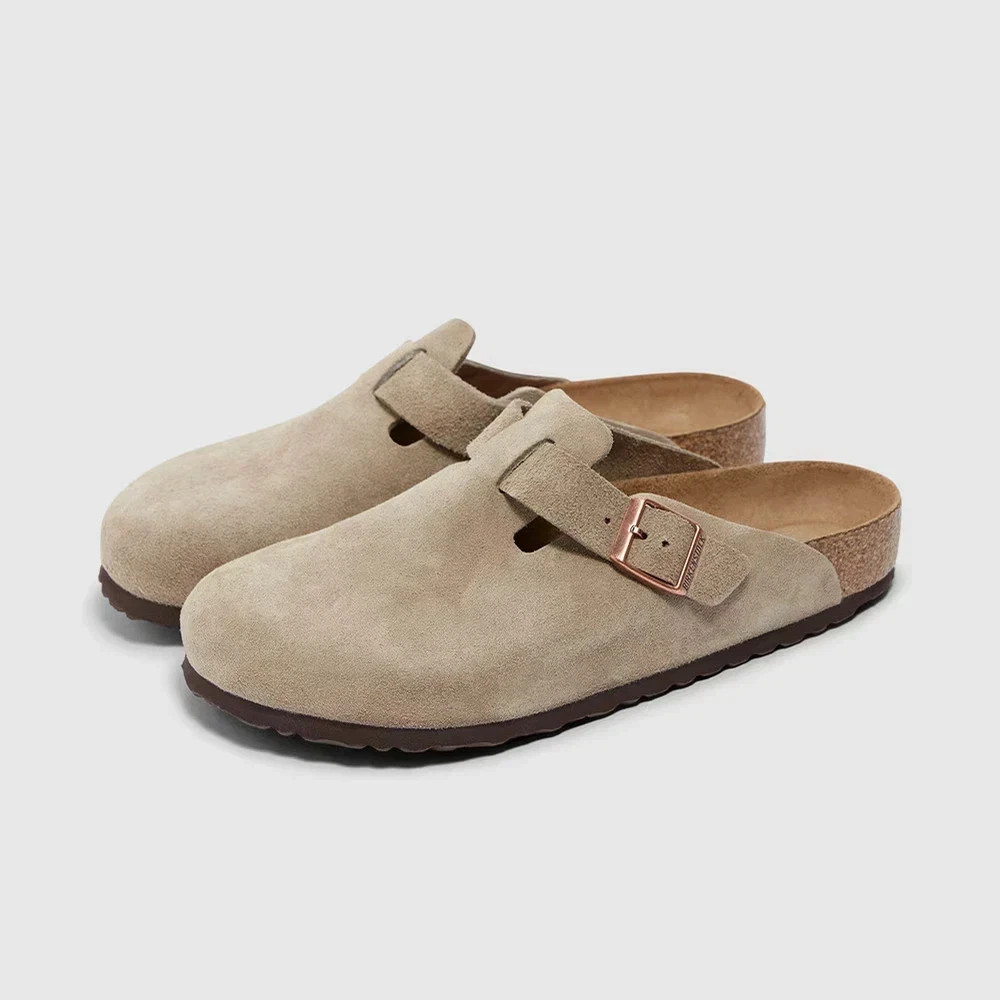 Birkenstock Boston Leather Soft Footbed Unisex Clog Shoes