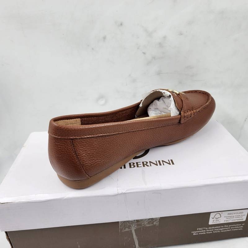 Giani Bernini Dailyn Slip On Driver Loafers Women’s 9M Saddle Brown Leather