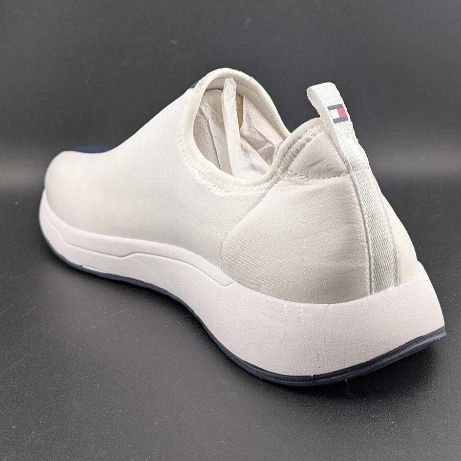 New Womens Tommy Hilfiger Arizel White Slip On Casual Sneakers Size 11M NWOB $75