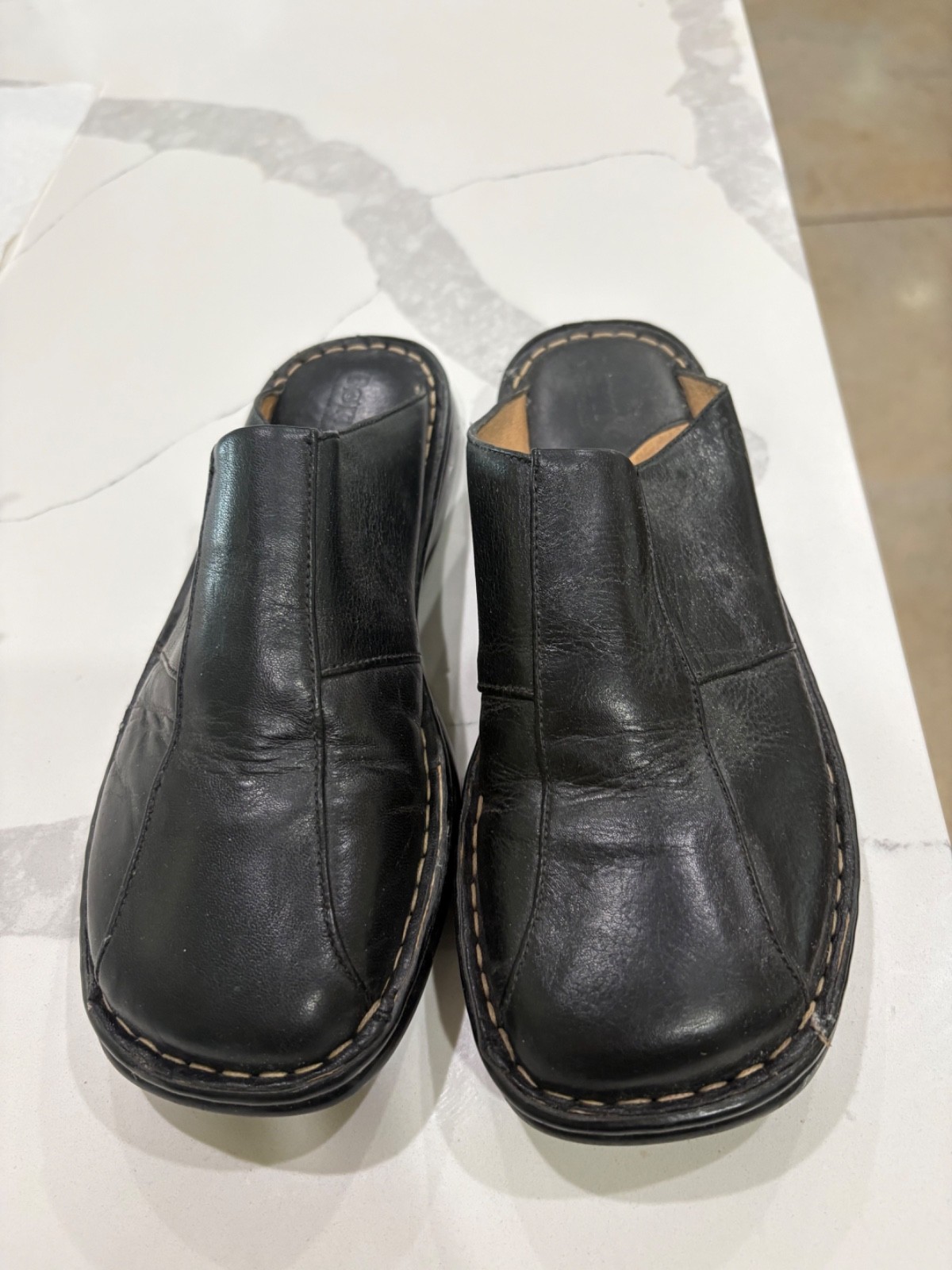 Born womens mule, black, size 9, $30