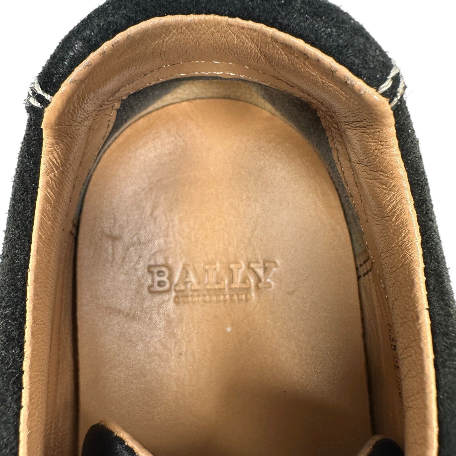 Bally Alexane Low Top Sneaker Women’s US 6 M Black Red Stripe Shoes 36.5 E Lace