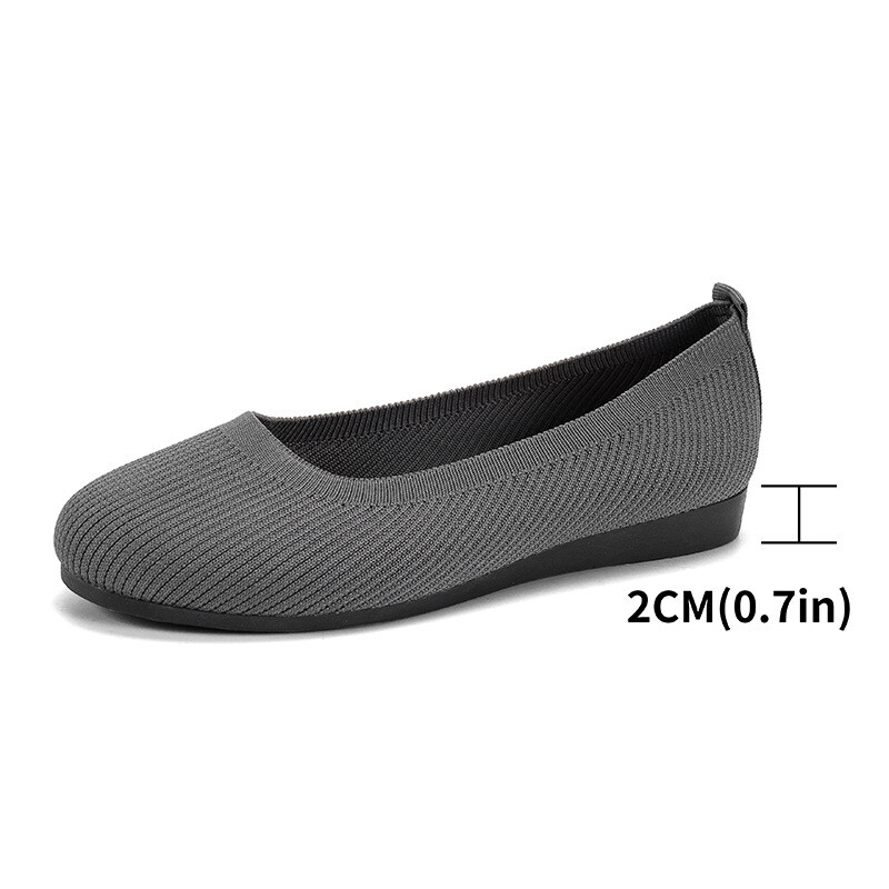 Womens Flats Round Toe Comfortable Ballet Walking Shoes Dressy Slip ons Loafer S