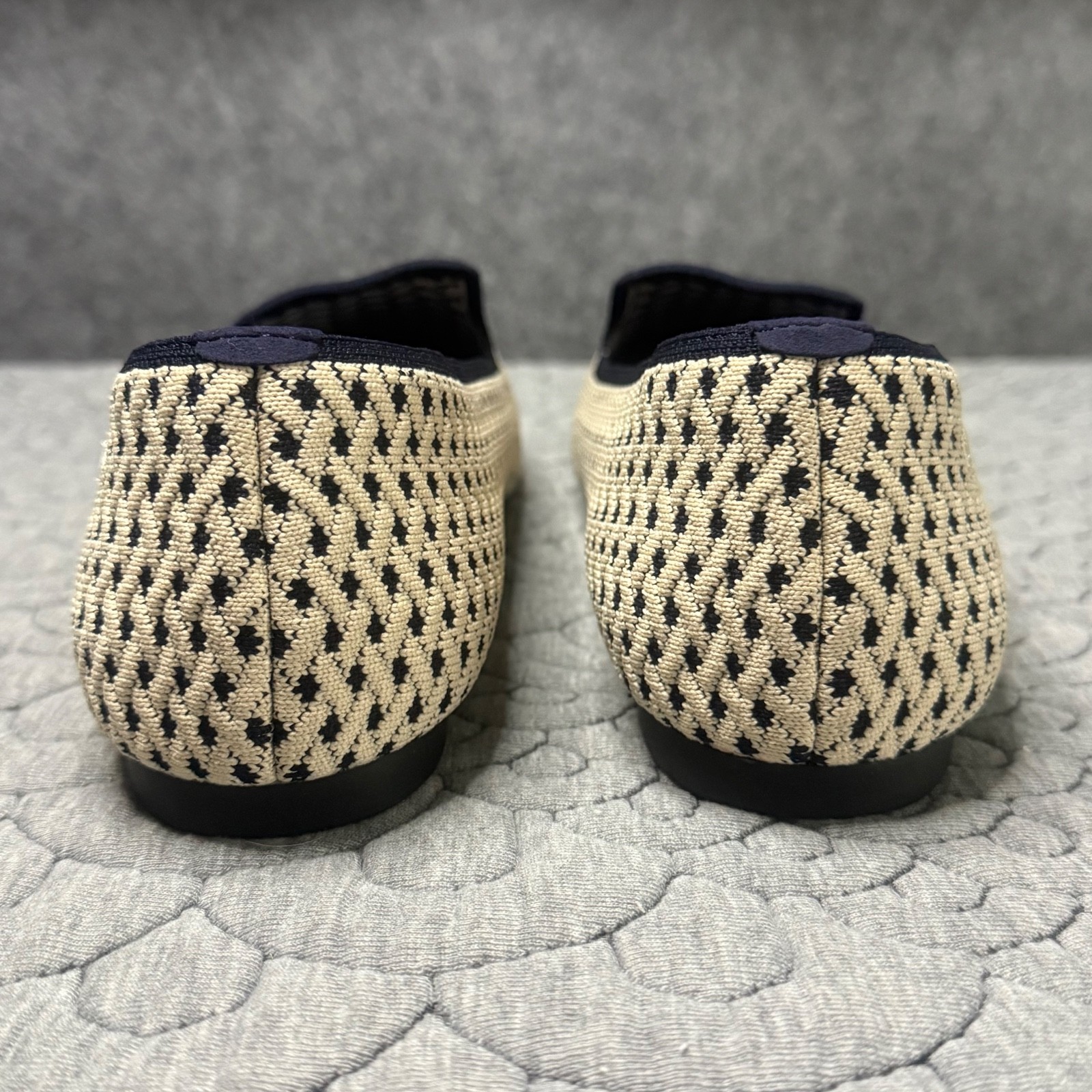 Vivaia Audrey Round-Toe Woven Knit Geometric Pattern Loafer Womens Size 9-9.5