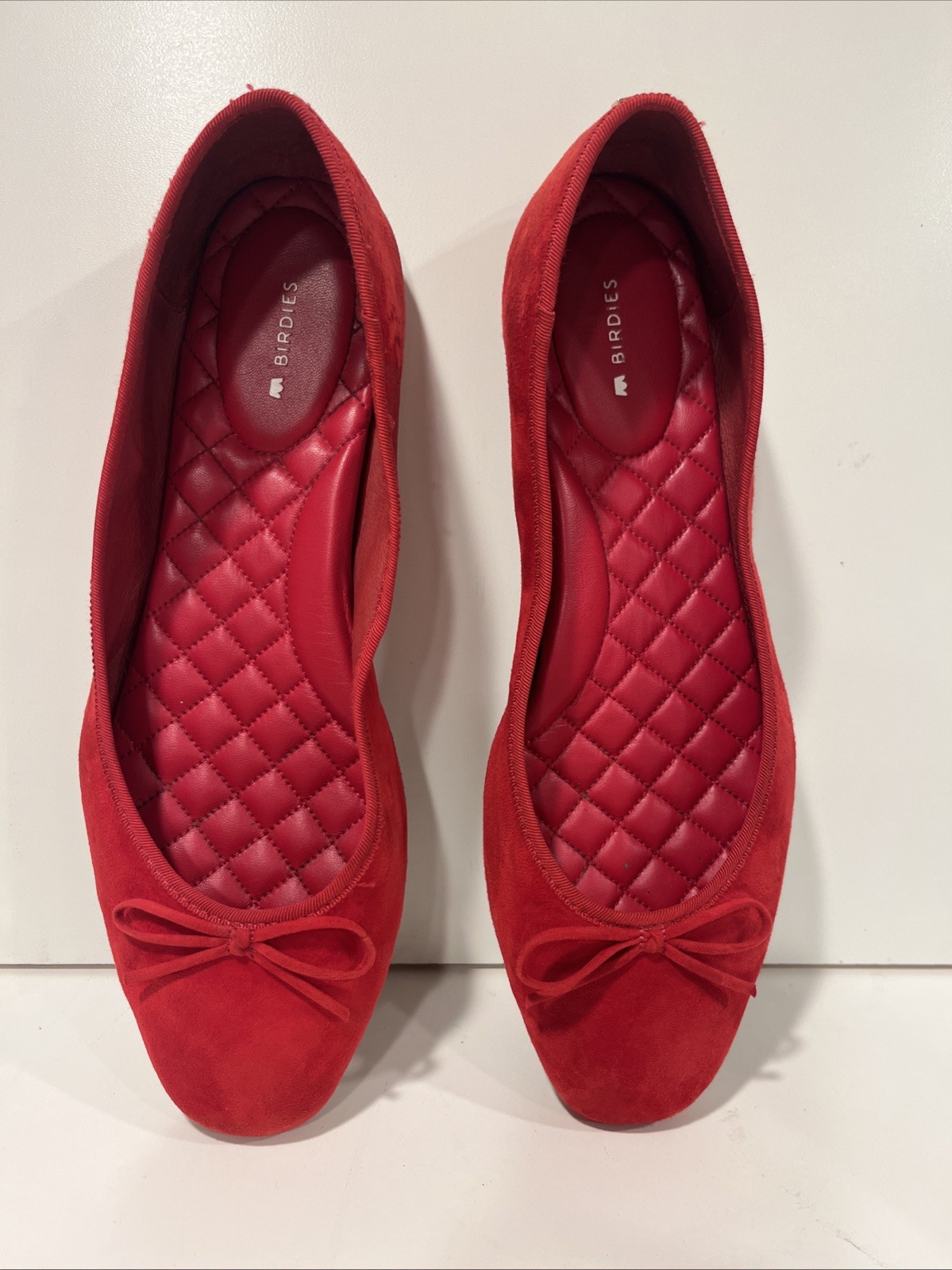 BIRDIES women’s Hummingbird Ballet Flats Red Size 11 See Description