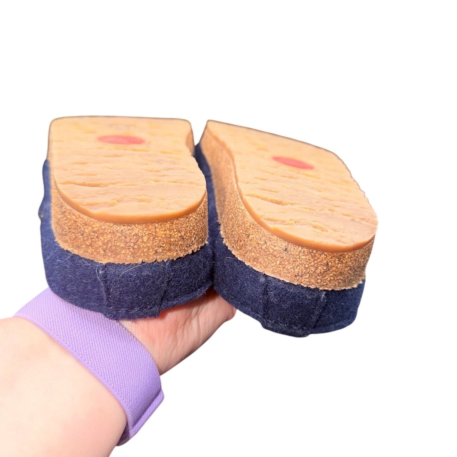 Haflinger Germany Wool Felt Clogs Slippers Navy Blue EU 36 US 5.5-6