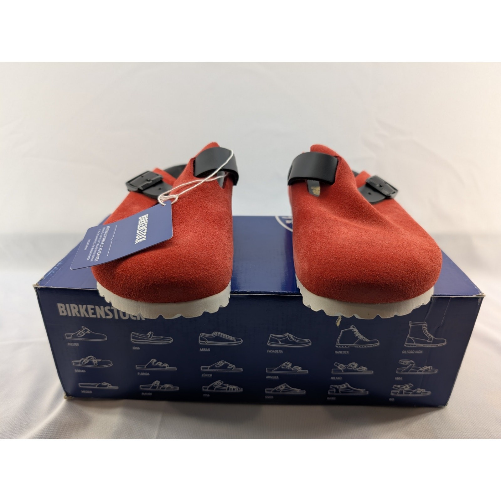 NWT Birkenstock x Concepts Boston BS Clog in Basic Red size EU 38 NARROW FIT