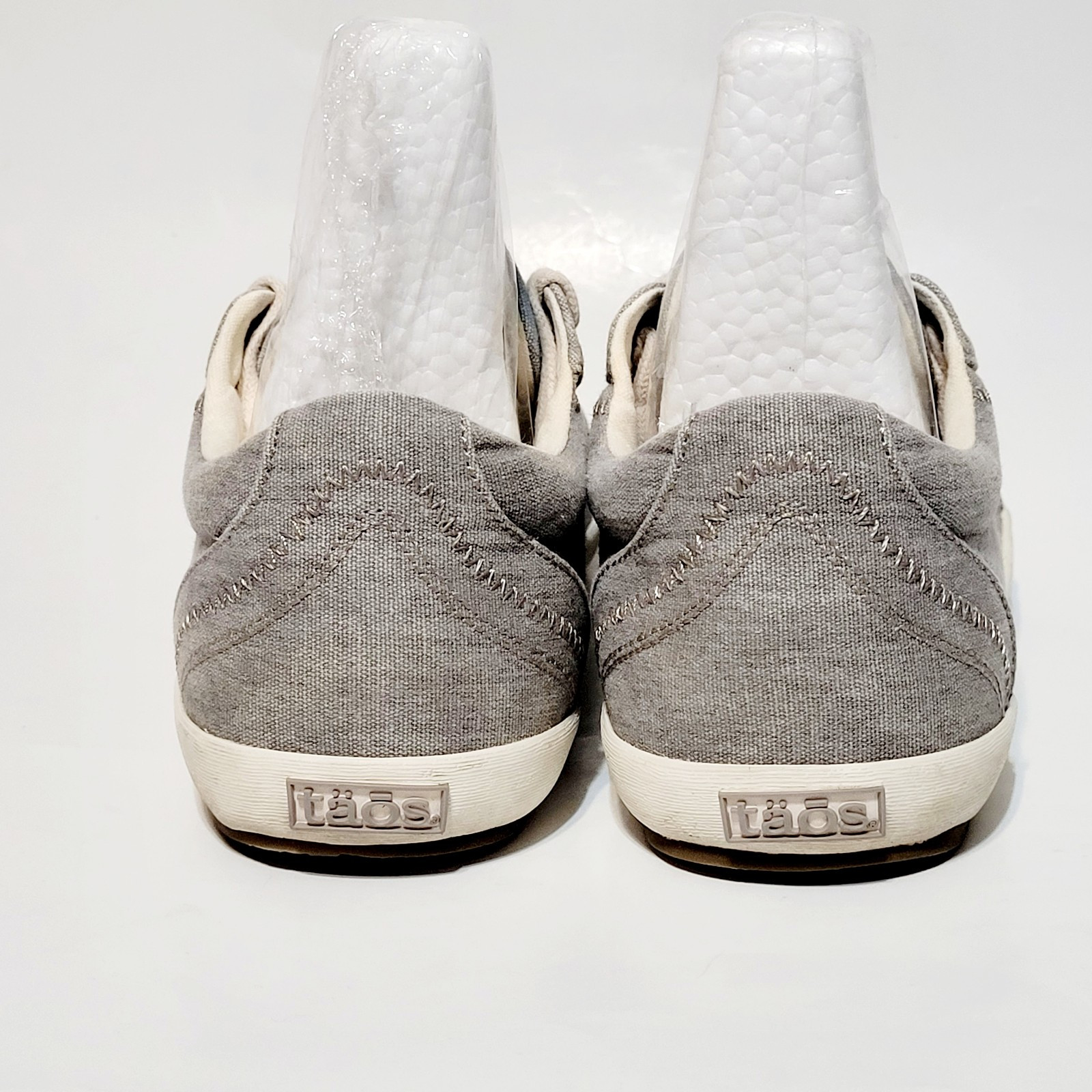 Taos Star STA12844 Gray Wash Canvas Casual Lace Up Sneaker Shoes Wms 9US 40-41EU