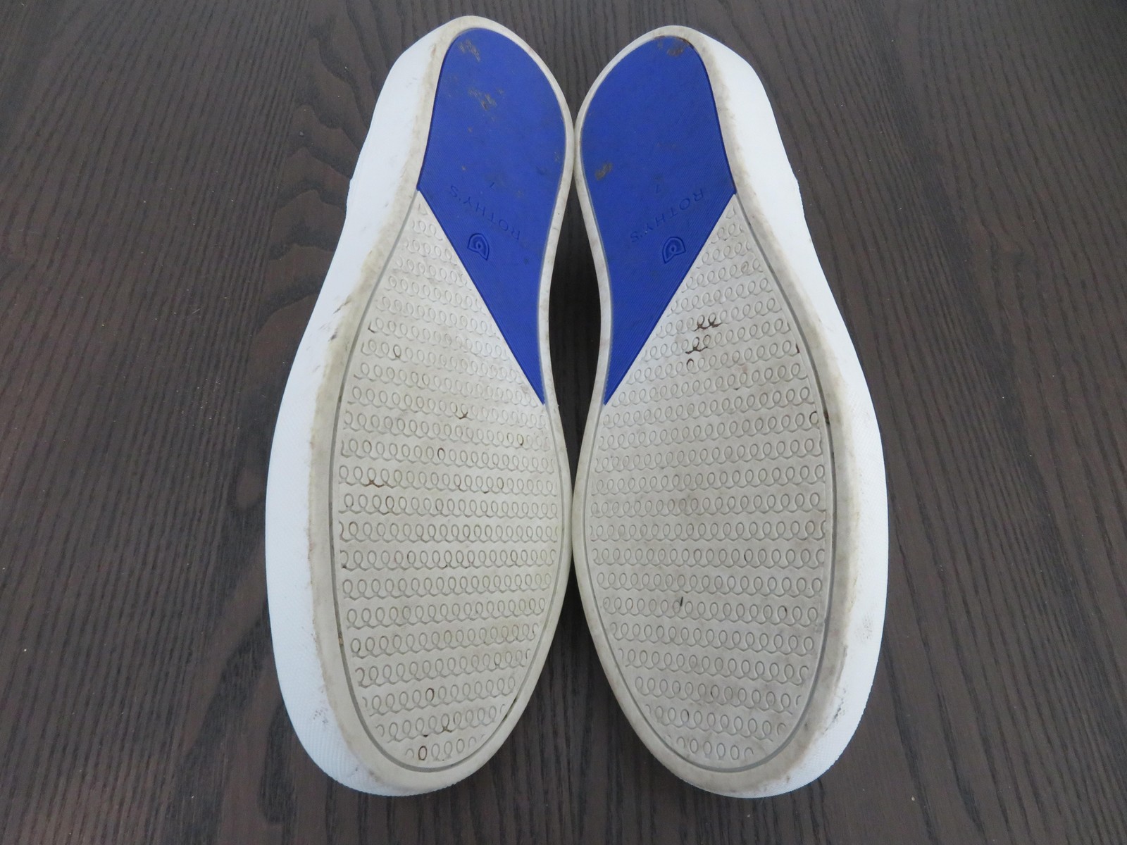 Rothy’s The Original Slip On Sneaker Womens 7 Shoes White Knit Casual Comfort