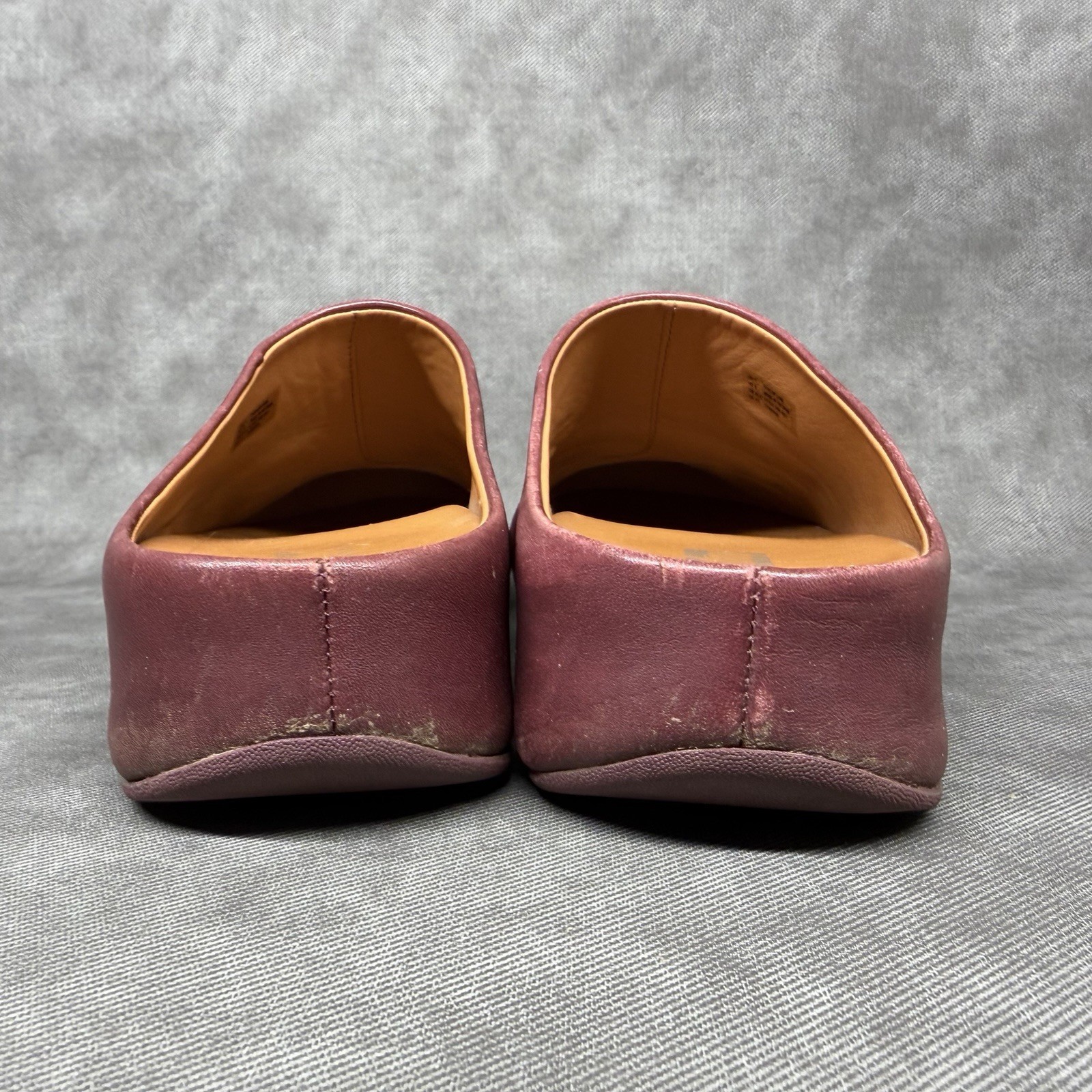 Fitflop Shuv Leather Red Clog Womens Size 9 Comfort Slip On Mule Shoe