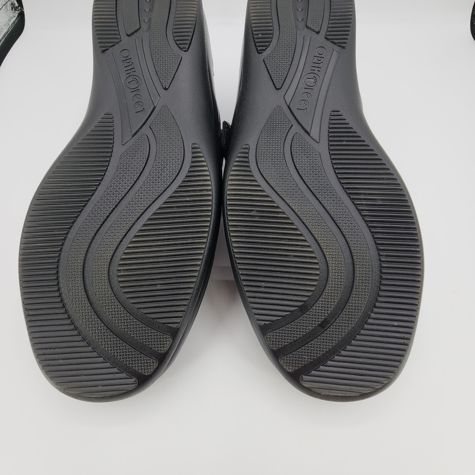 Orthofeet 823 Quincy Shoes Womens 10.5 B Medium Black Loafers NO INSOLES READ