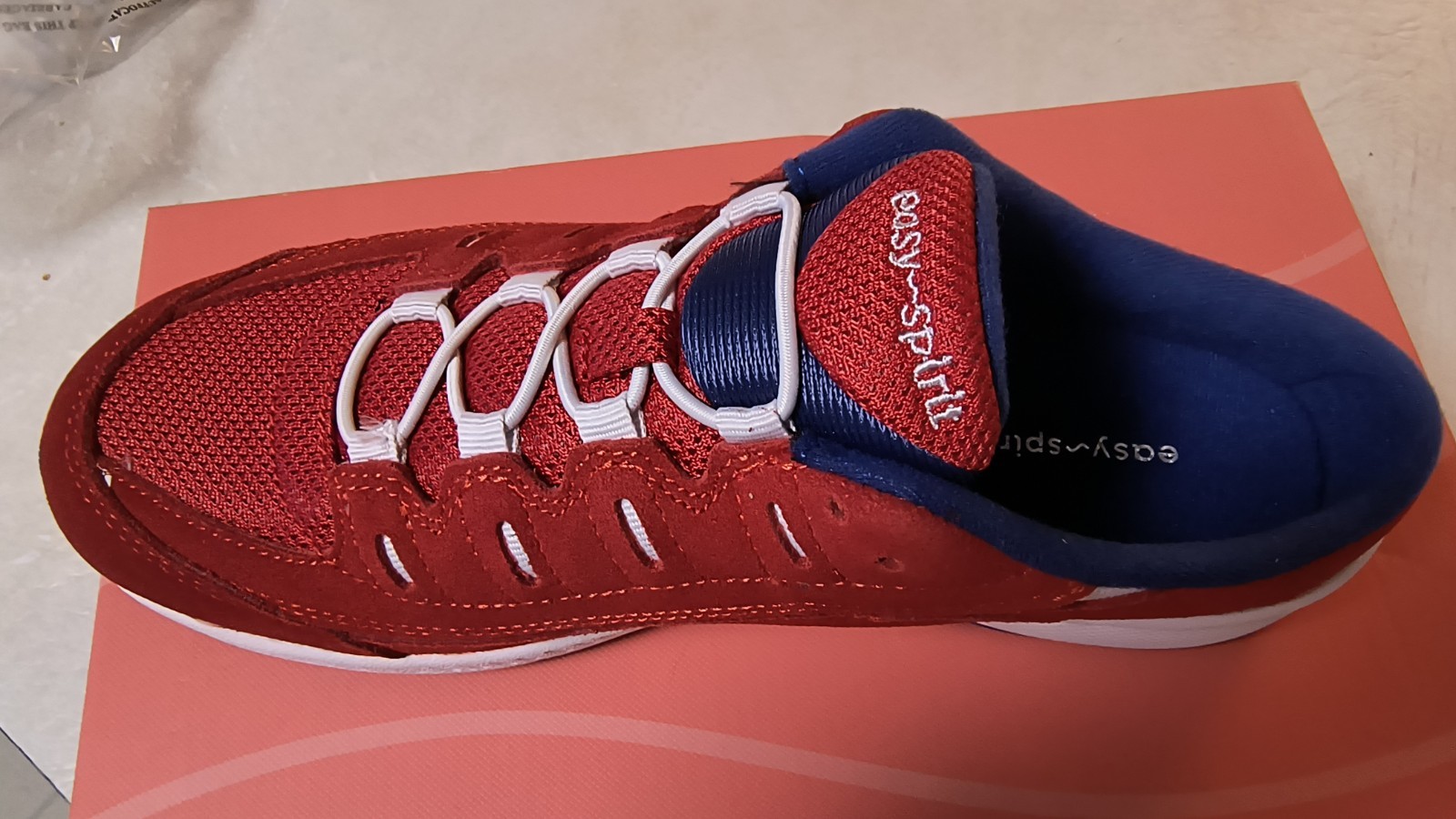 Easy Spirit Women’s Romy Mule Walking Slip on Sneakers 10 M Medium Red #610