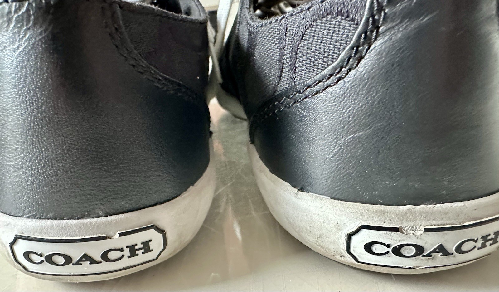 Coach Women’s Lesley Q1402 Signature Sneaker Shoe Black Brown Lot 2 – SIZE 6.5