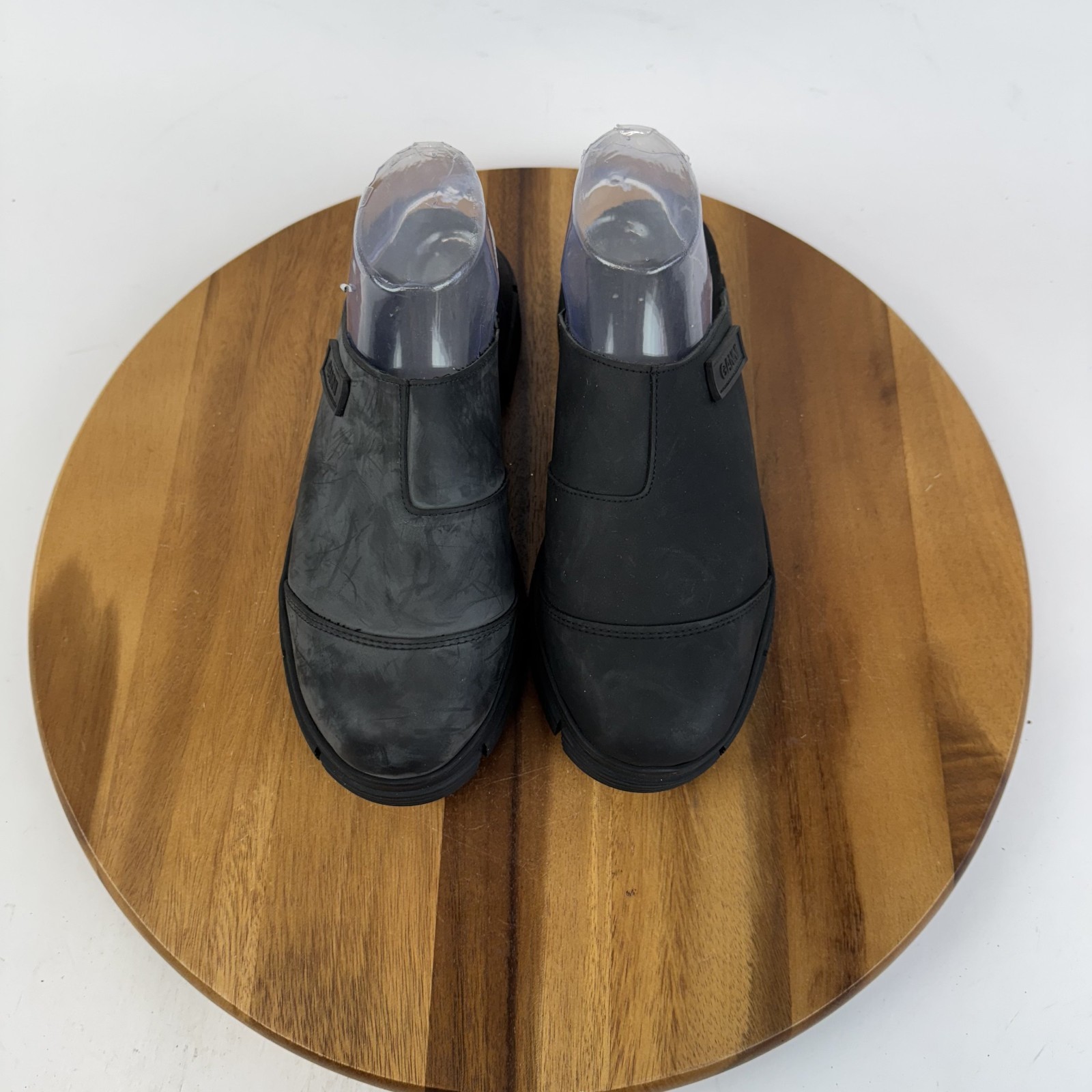 New Womens Ganni Recycled Rubber Blend City Black Platform Mules Size EU 40 NWOB