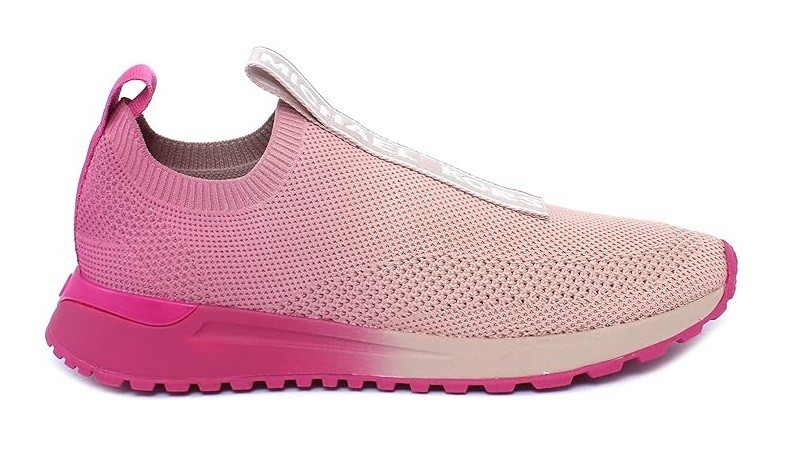 New Michael Kors Women’s Bodie Knit Stretch Slip On Trainer Soft Pink Variety Sz