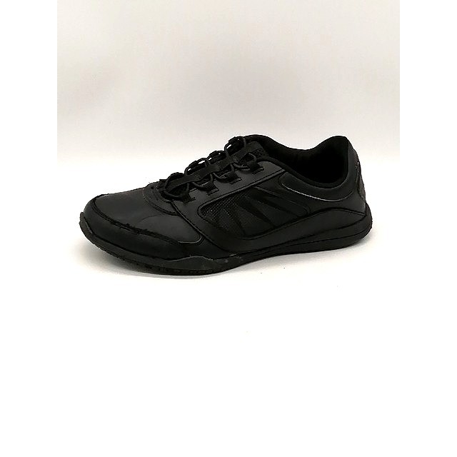 Tredsafe Sneakers Womens Black 9.5 Leather Work Shoe Slip Resistant Anti Fatigue
