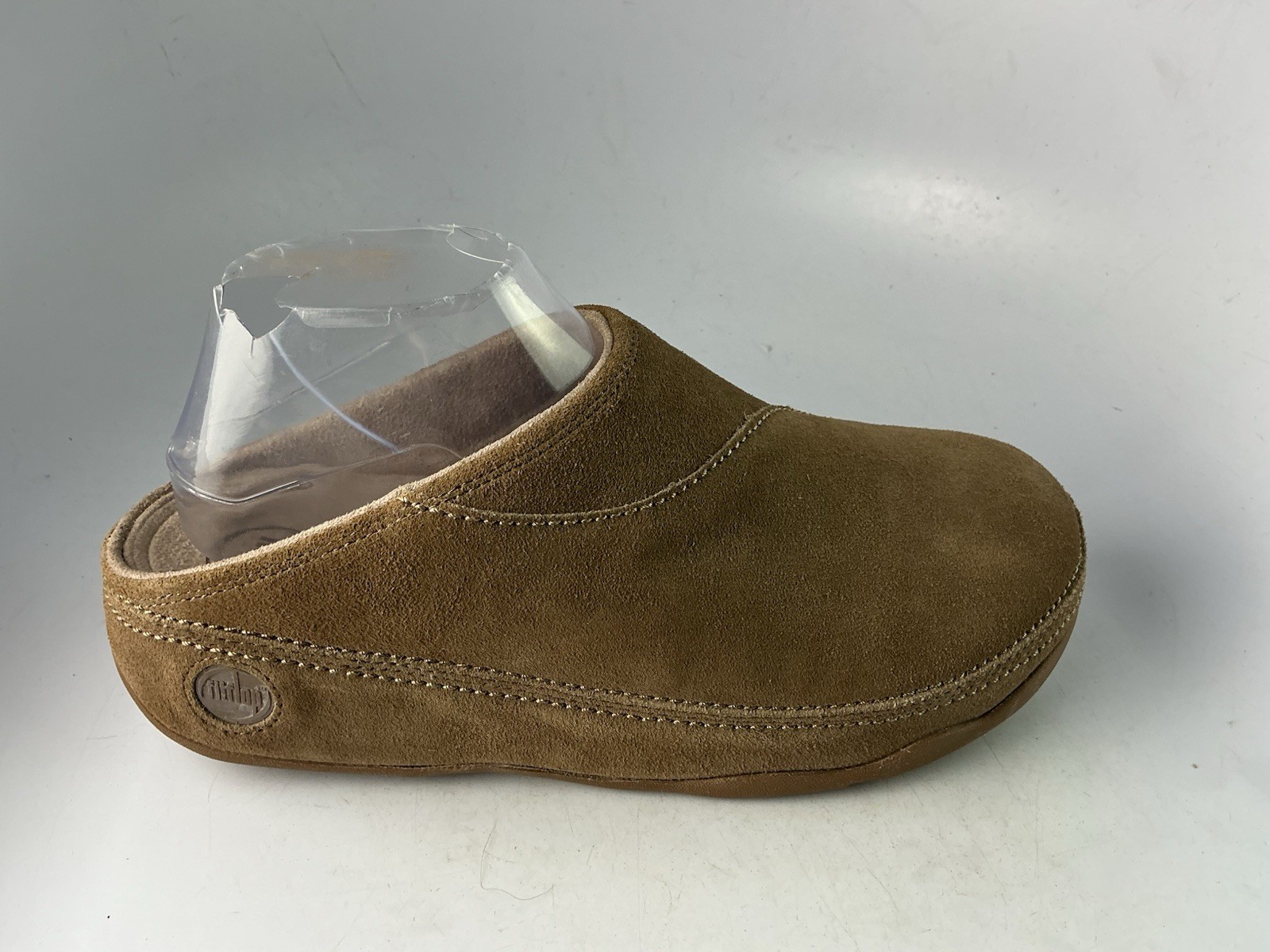 Fitflop Gogh Suede Clogs Slip Ons Women’s Taupe Sz 10 US Medium